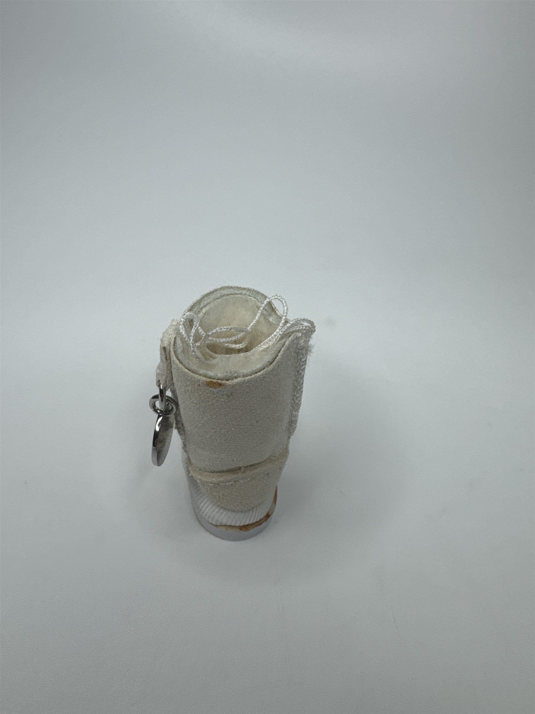 Miniature Ugg Boot Keychain Charm Cream Color (Glue Marks)