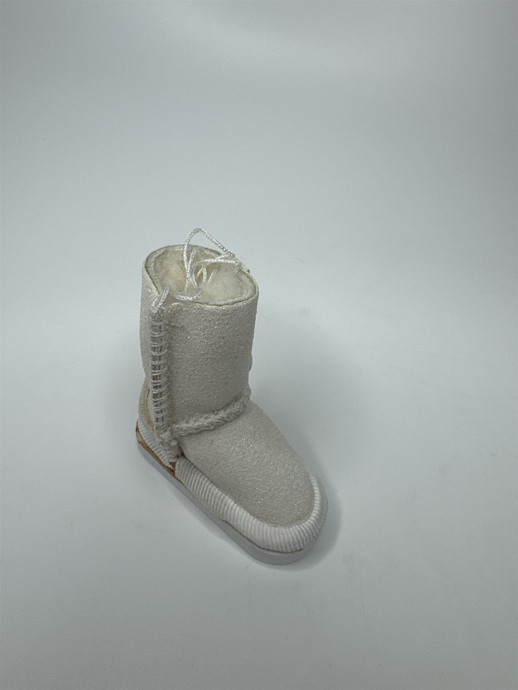 Miniature Ugg Boot Keychain Charm Cream Color (Glue Marks)