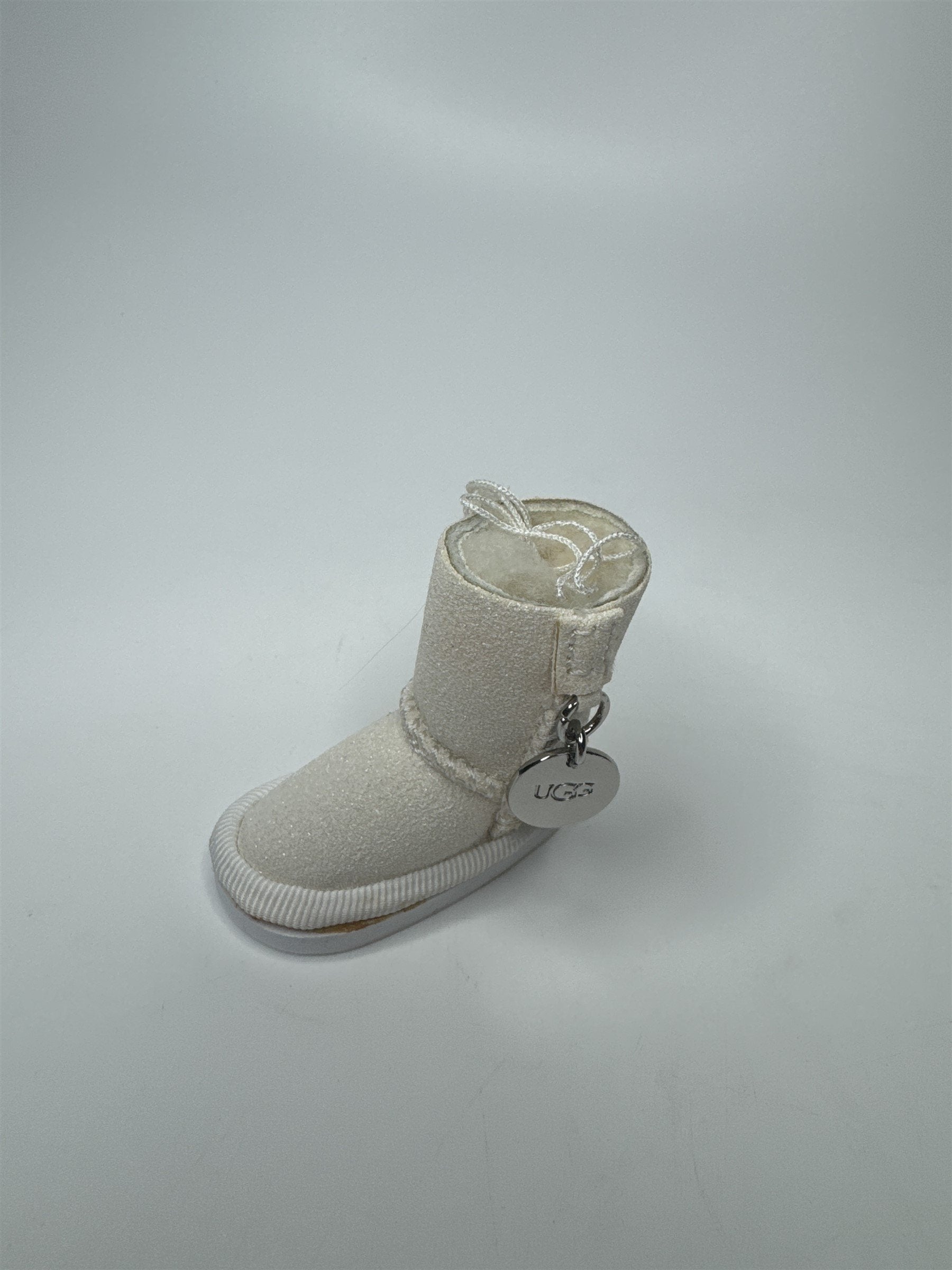 Miniature Ugg Boot Keychain Charm Cream Color (Glue Marks)