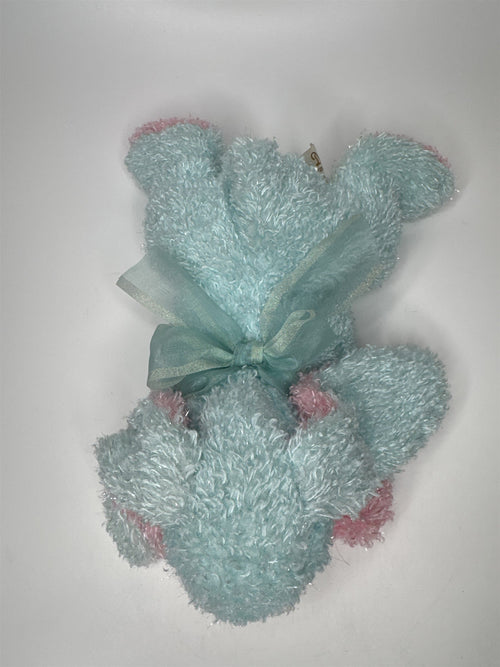 Blue Vintage Dan Dee Bunny Rabbit with Blue Bow - Collector's Choice