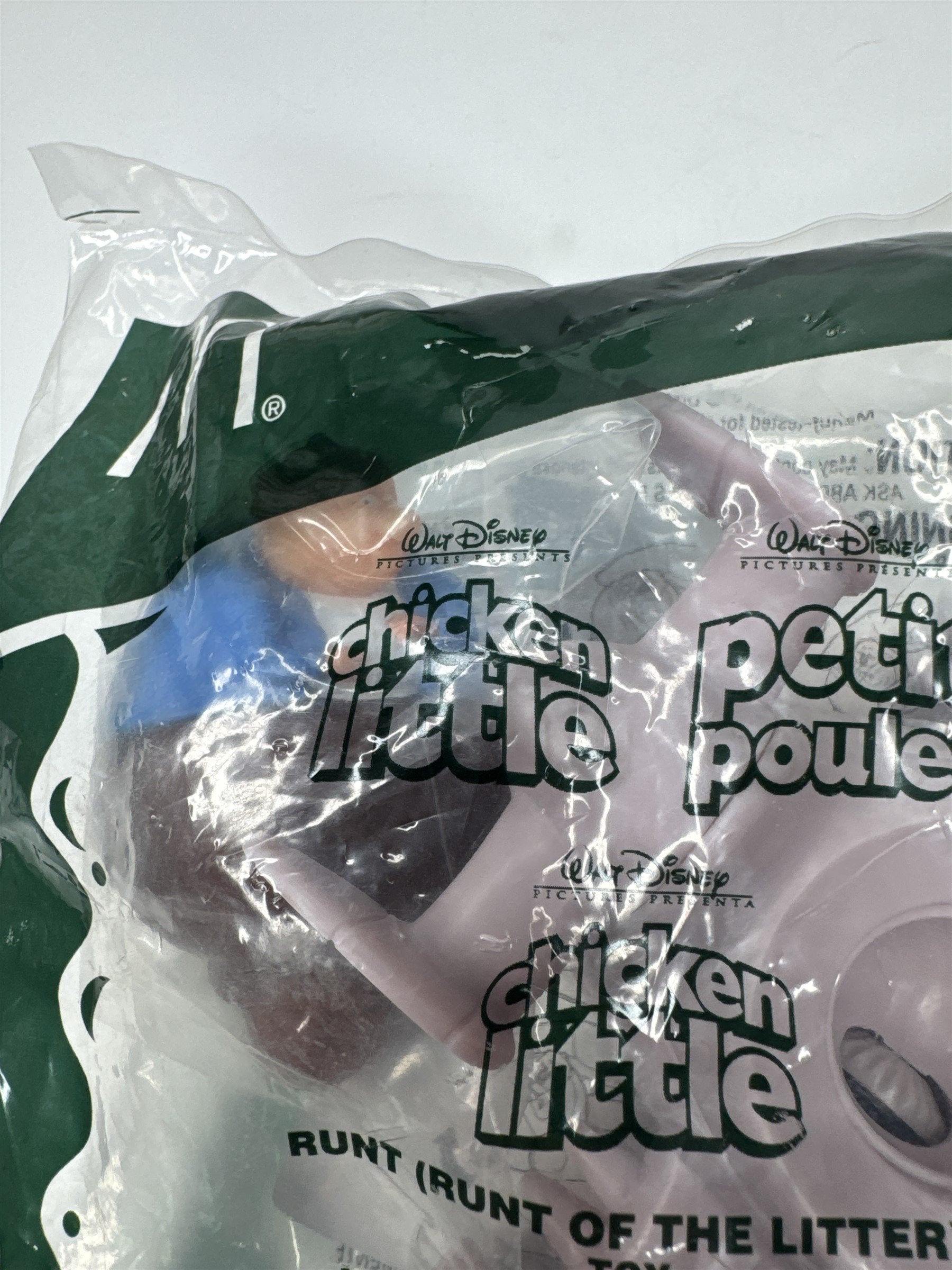 Vintage McDonalds Chicken Little Runt of the Litter Petit Poulet Toy
