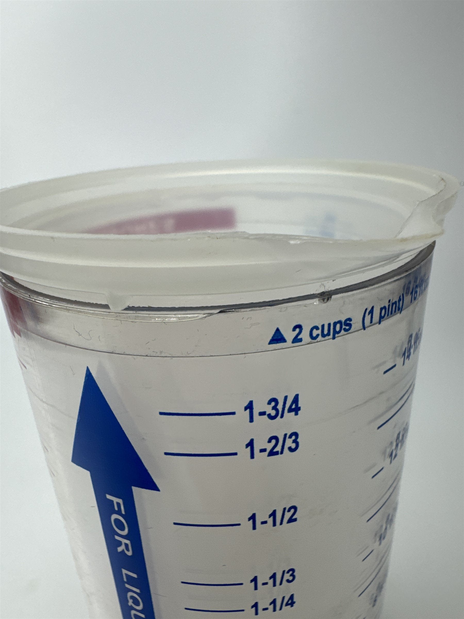 Vintage Pampered Chef Dry/Solid and Liquid 2 Cup Measuring Cup