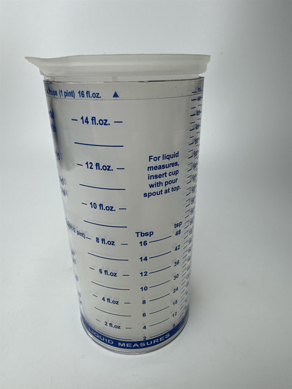 Vintage Pampered Chef Dry/Solid and Liquid 2 Cup Measuring Cup