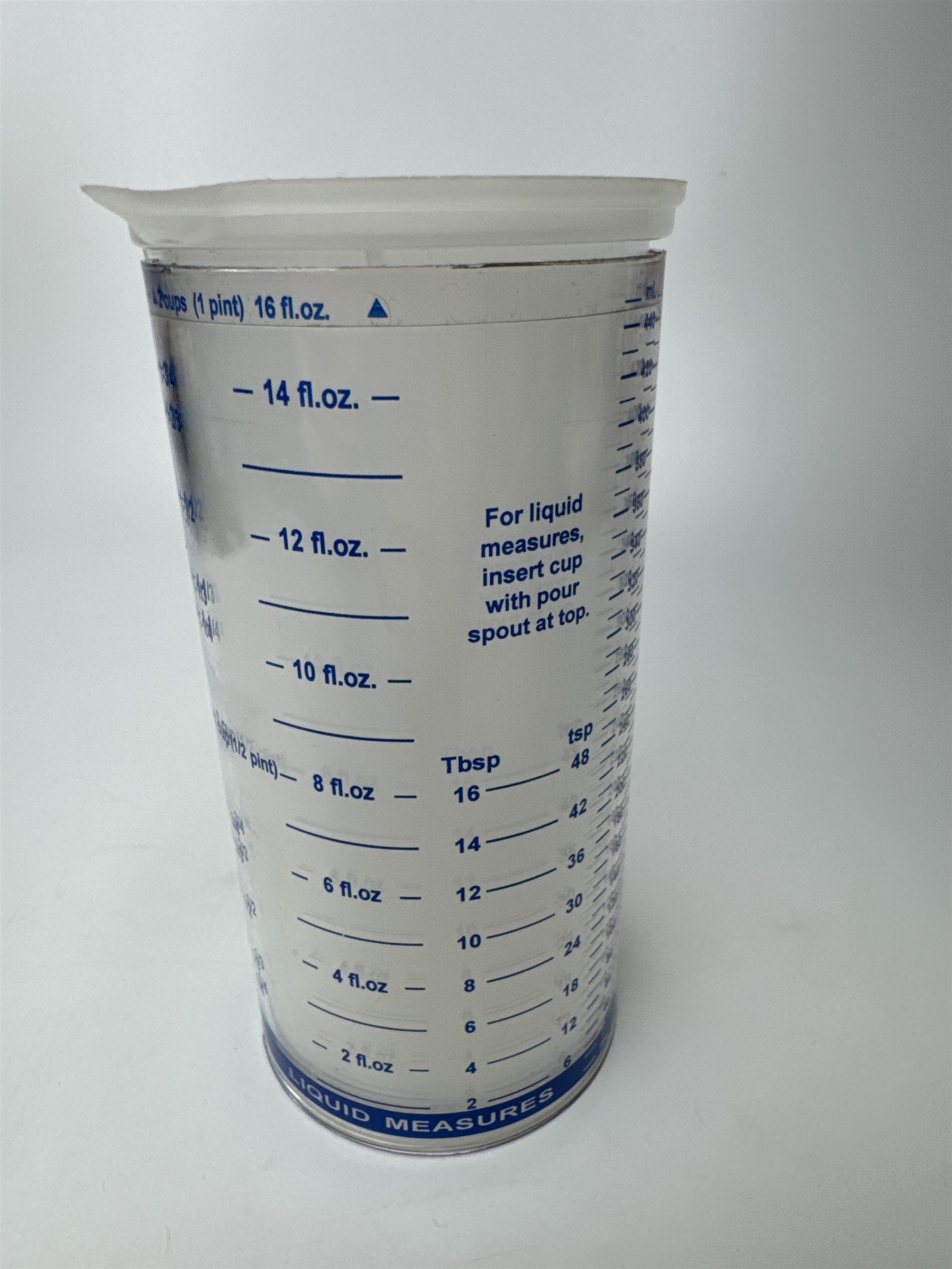 Vintage Pampered Chef Dry/Solid and Liquid 2 Cup Measuring Cup
