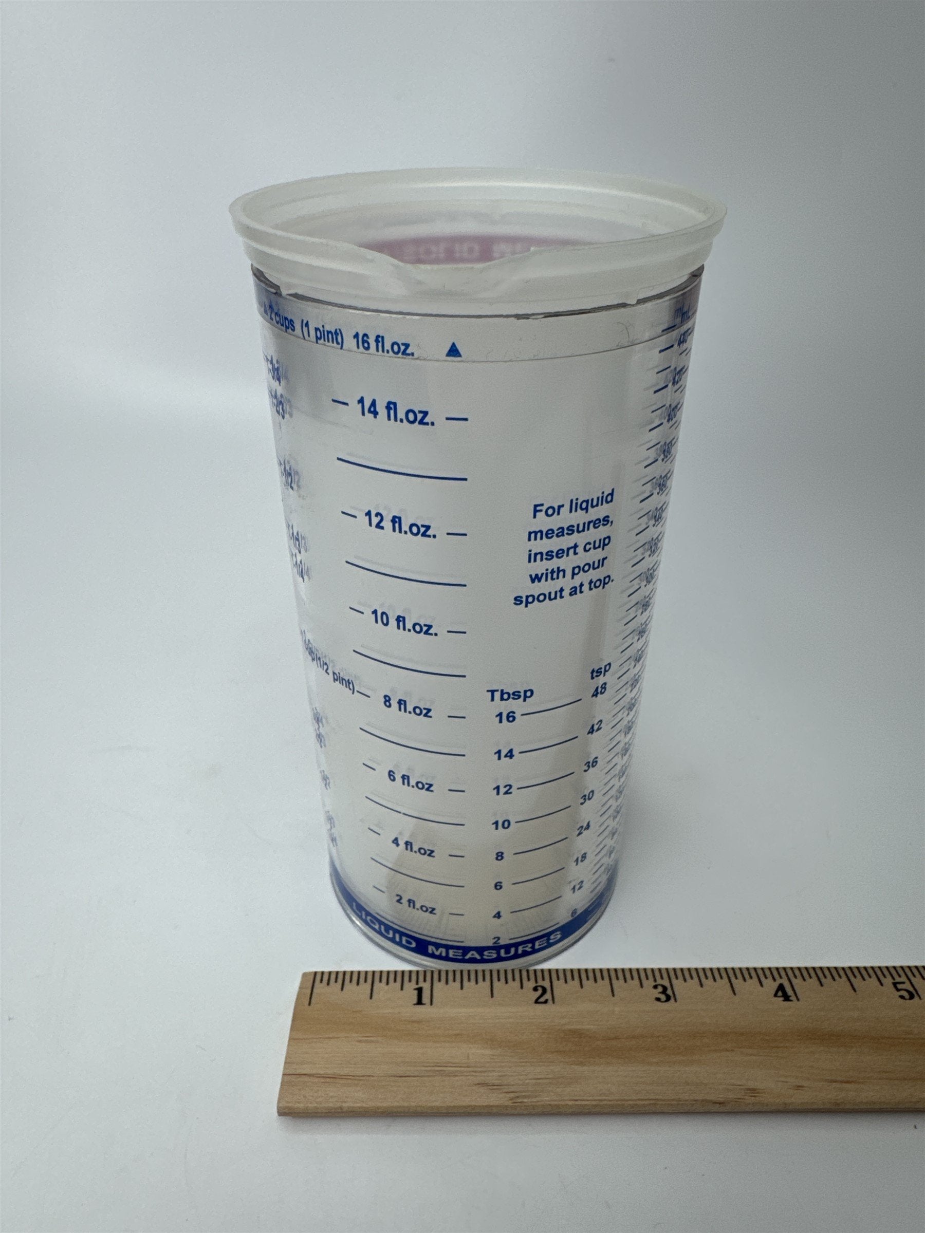 Vintage Pampered Chef Dry/Solid and Liquid 2 Cup Measuring Cup