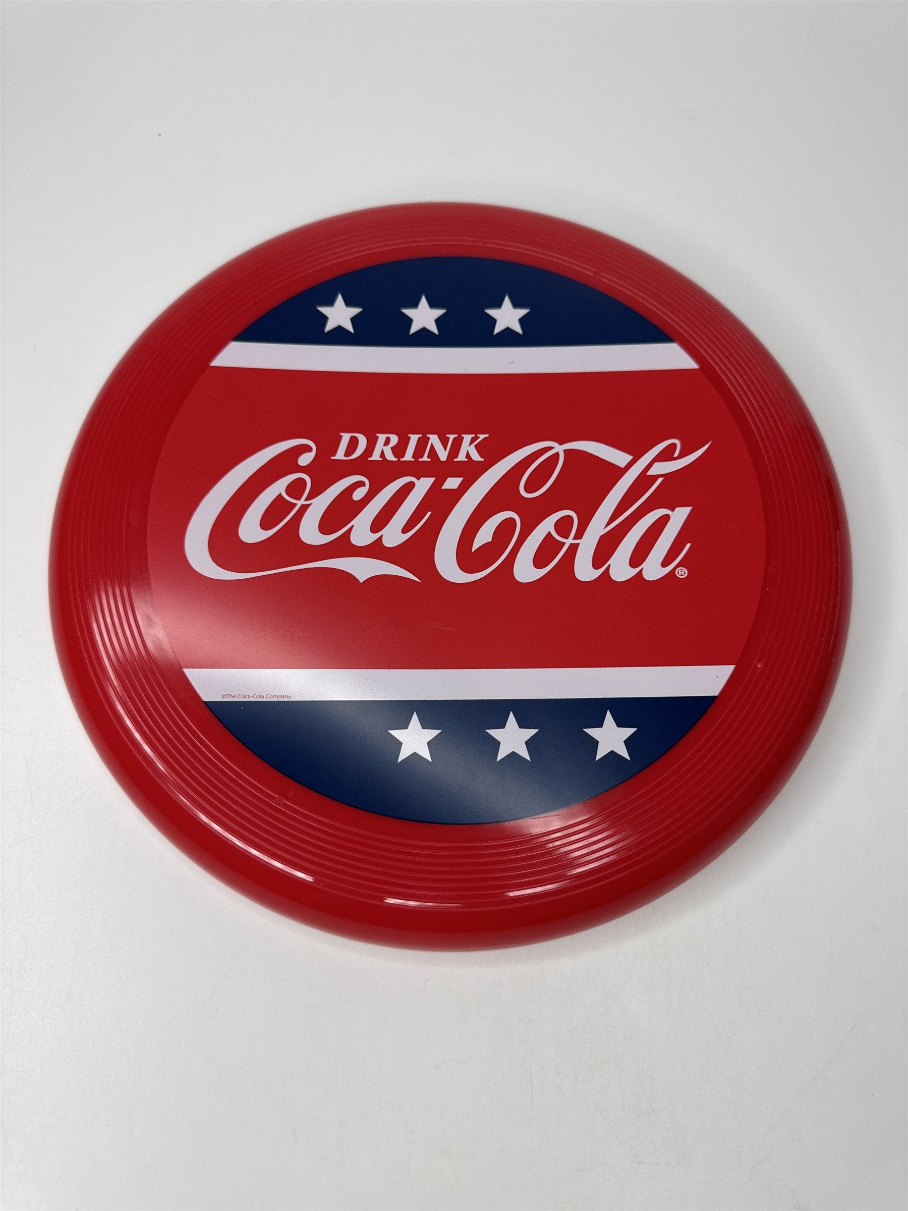 Vintage Coca-Cola Red White and Blue Frisbee