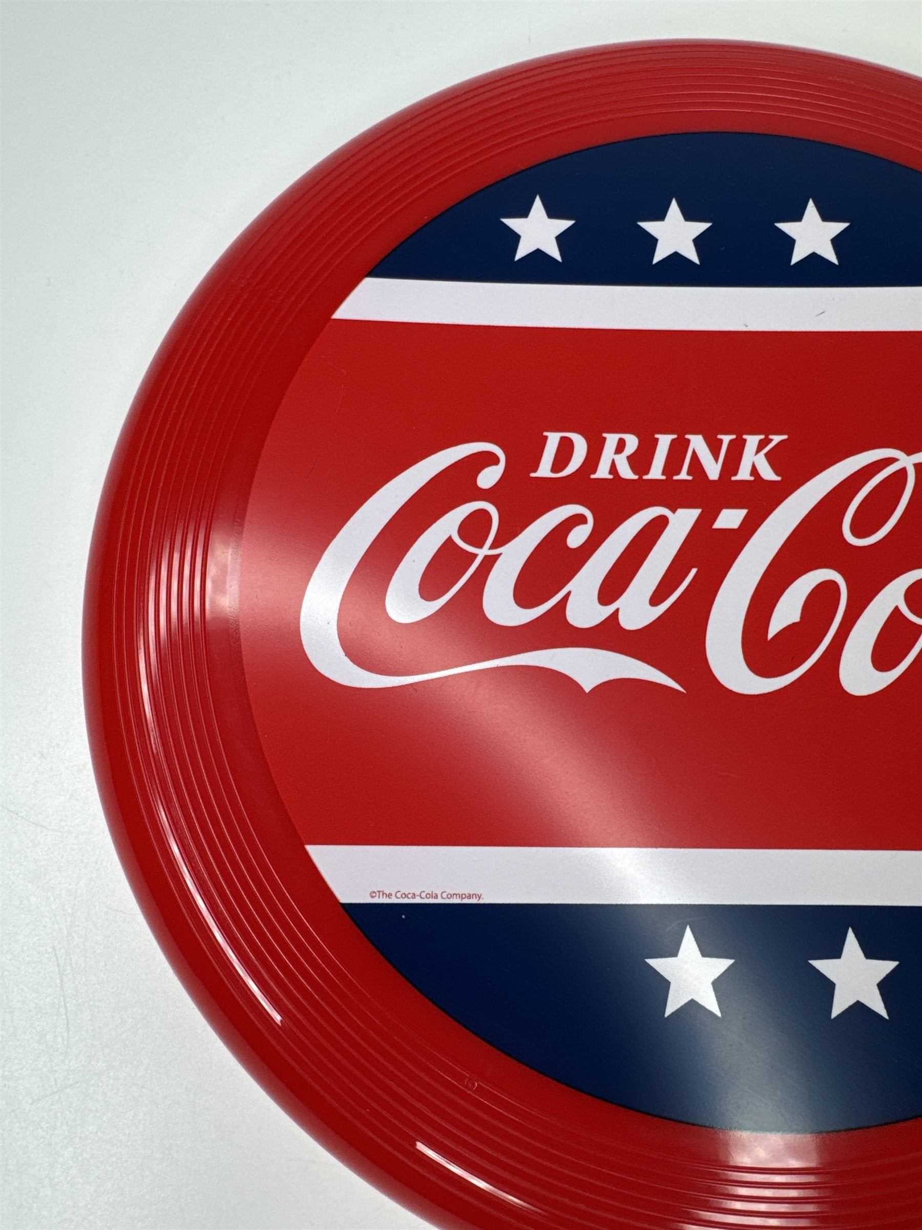 Vintage Coca-Cola Red White and Blue Frisbee
