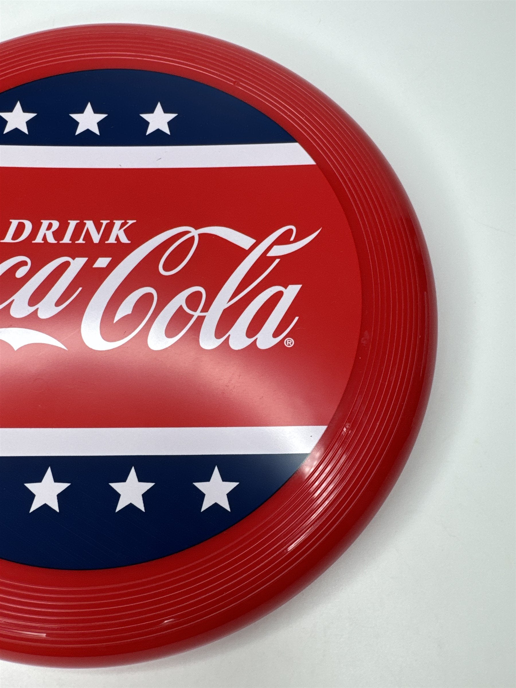 Vintage Coca-Cola Red White and Blue Frisbee