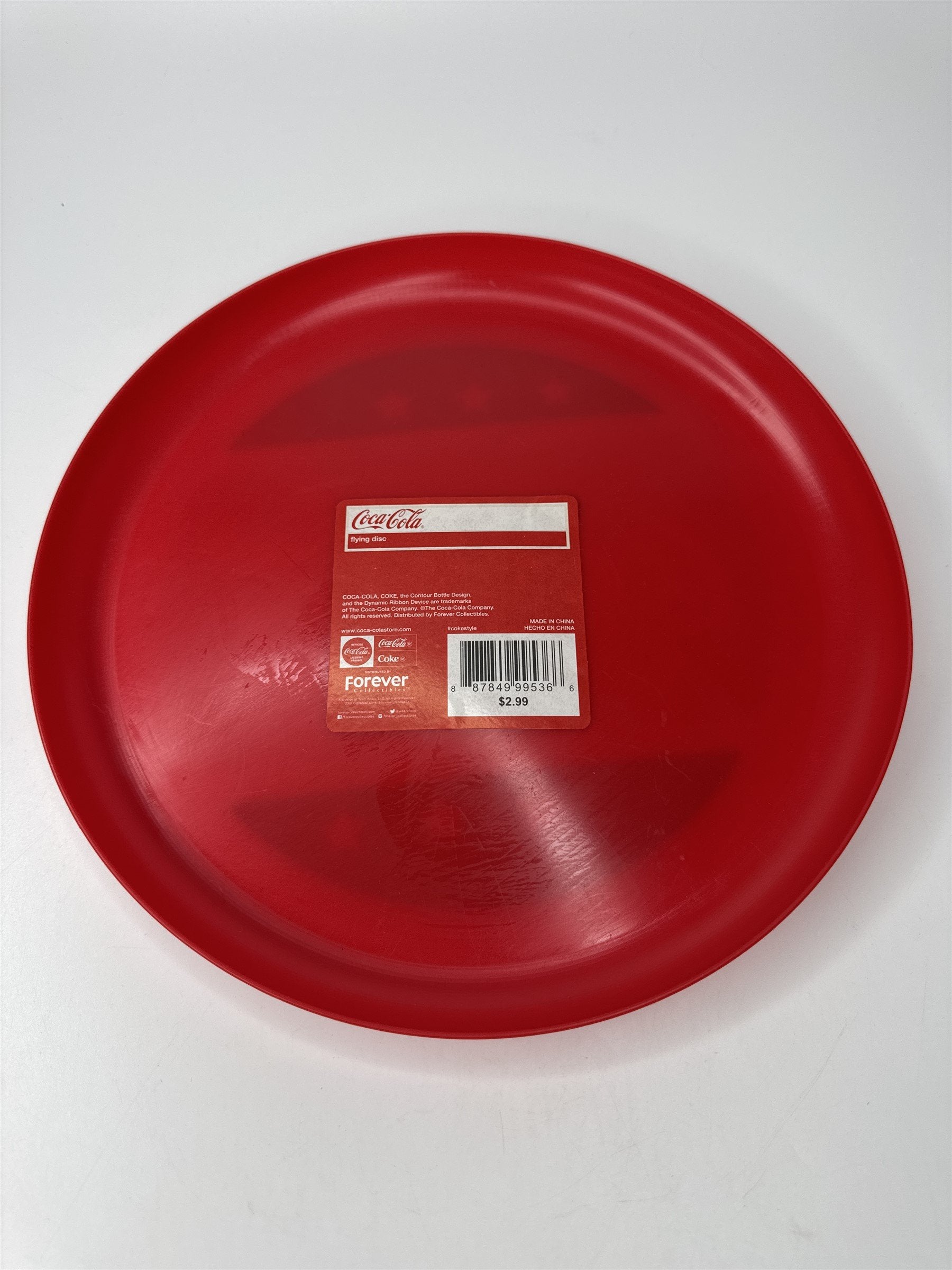 Vintage Coca-Cola Red White and Blue Frisbee