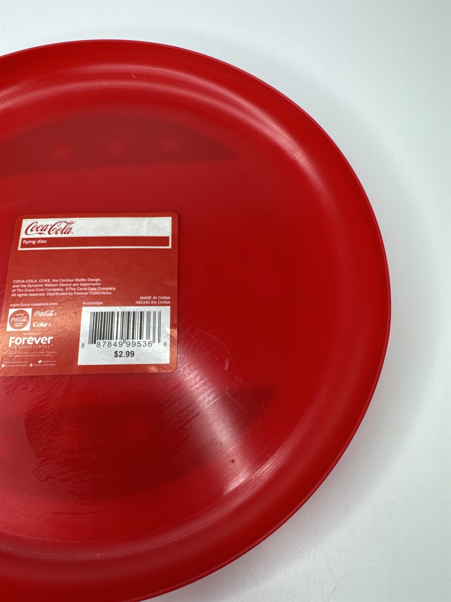 Vintage Coca-Cola Red White and Blue Frisbee