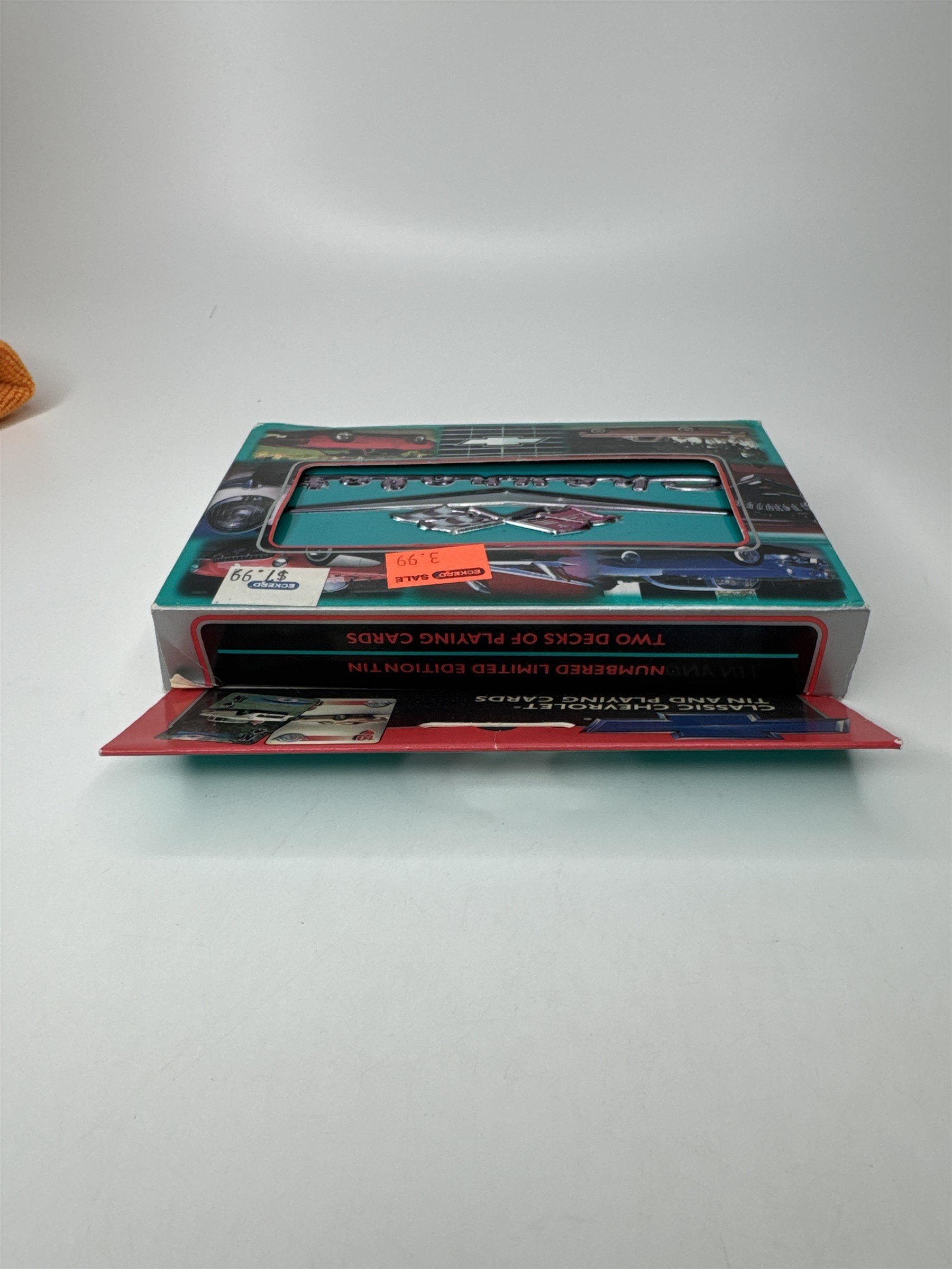 Classic Chevrolet Tin and Playing Cards 2-Deck Card Set