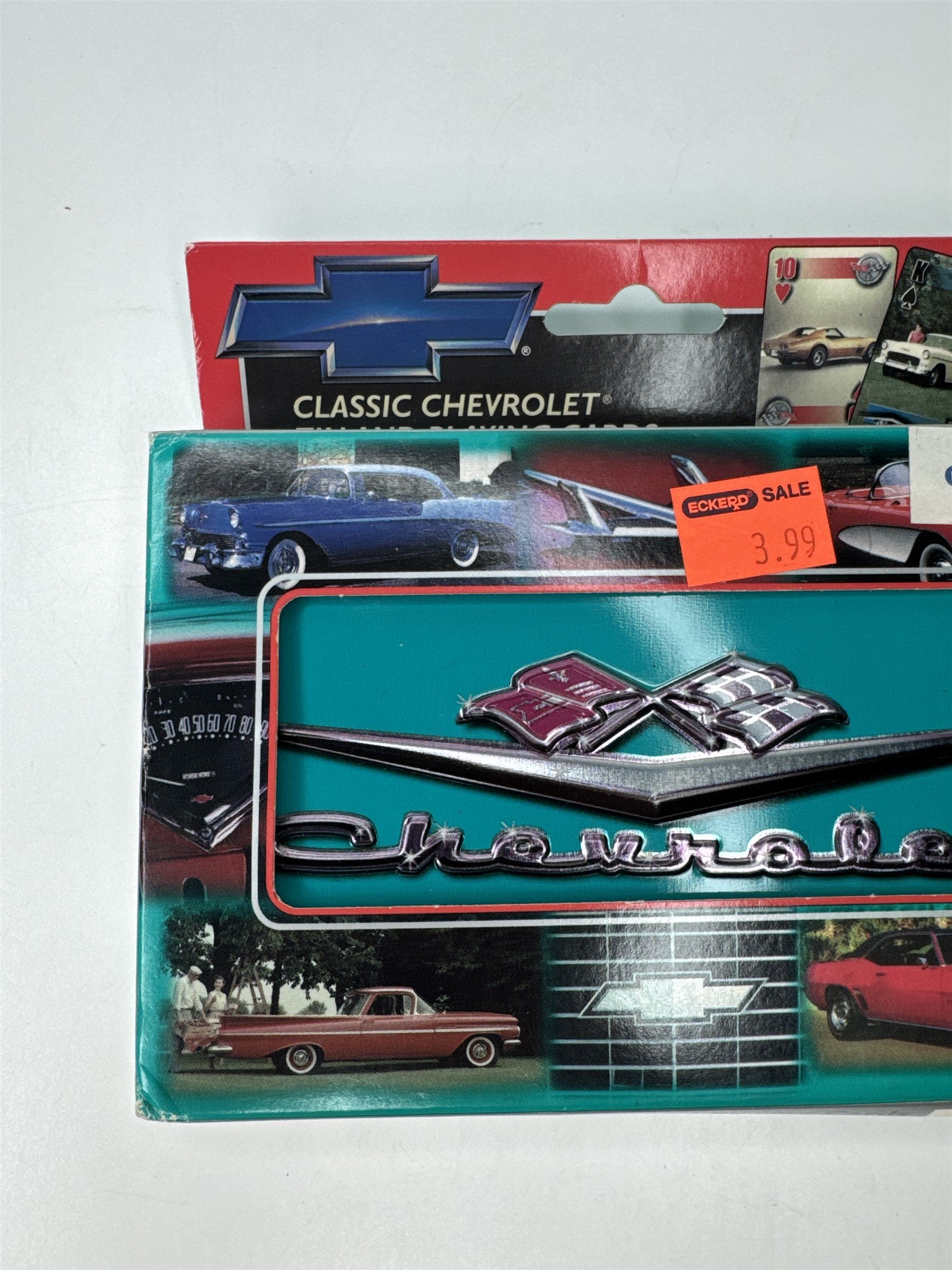 Classic Chevrolet Tin and Playing Cards 2-Deck Card Set