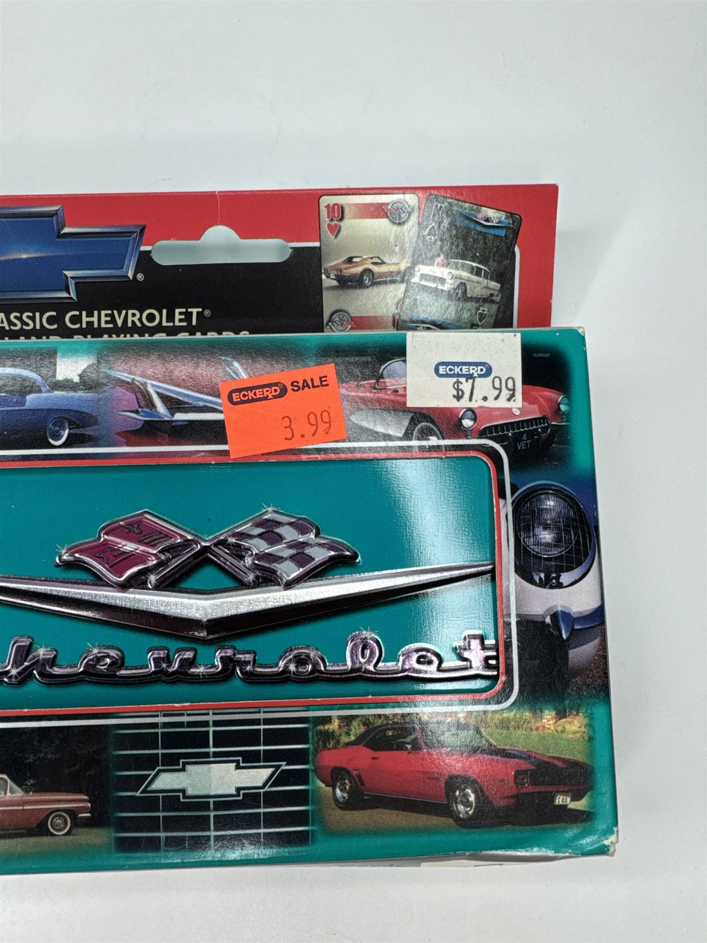 Classic Chevrolet Tin and Playing Cards 2-Deck Card Set