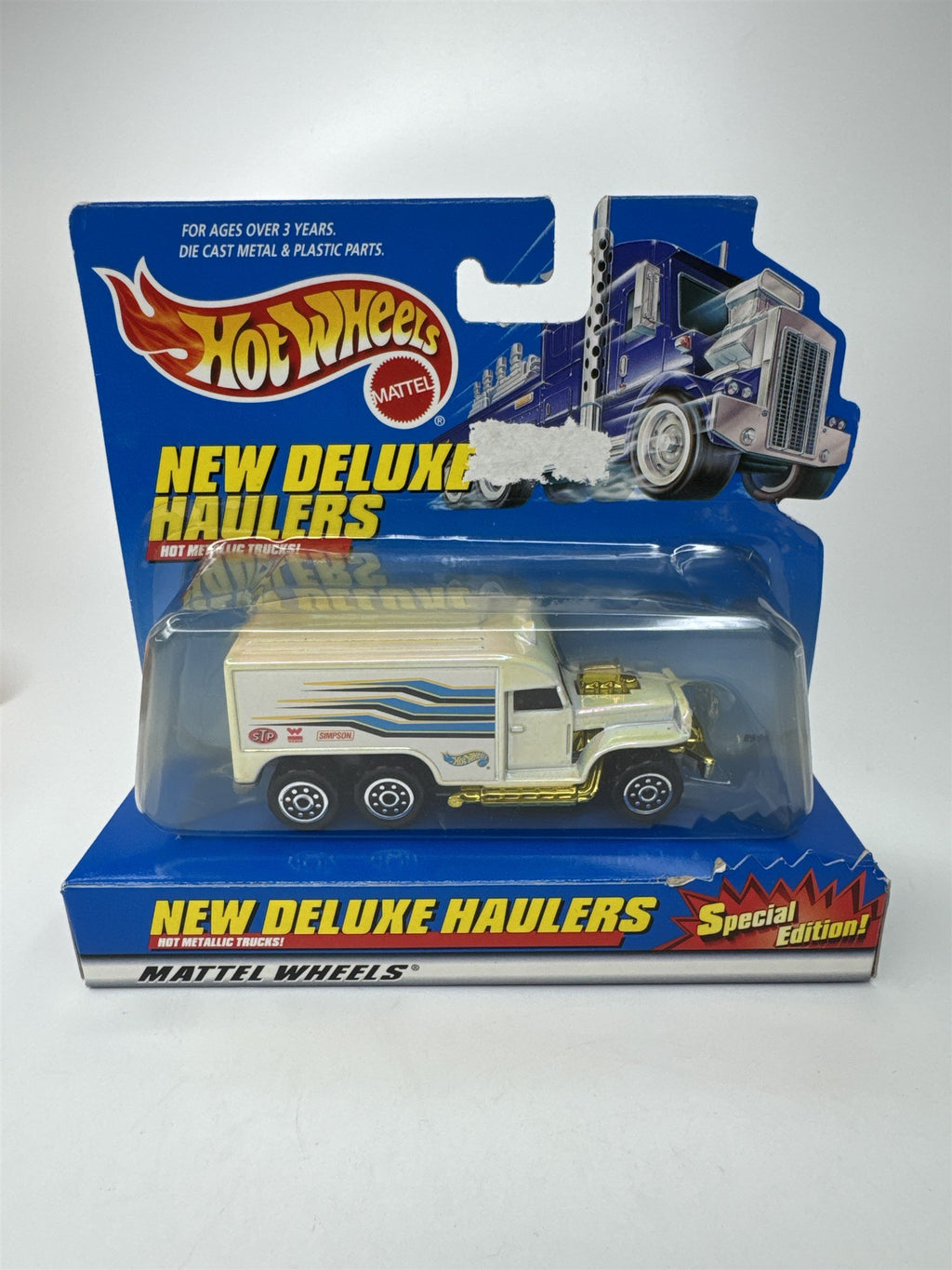 Hot Wheels Special Edition New Haulers Deluxe White Die Cast Truck