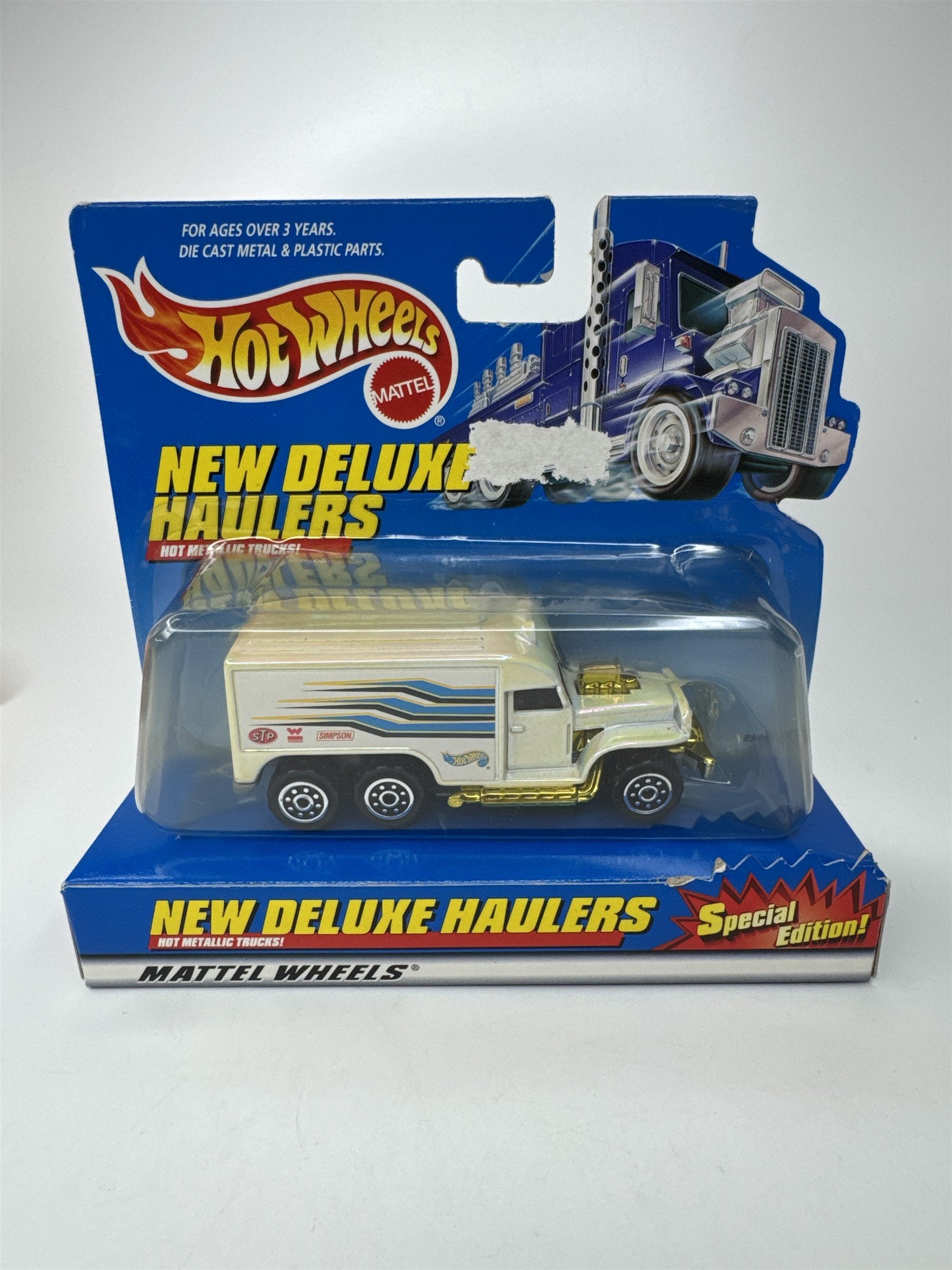 Hot Wheels Special Edition New Haulers Deluxe White Die Cast Truck
