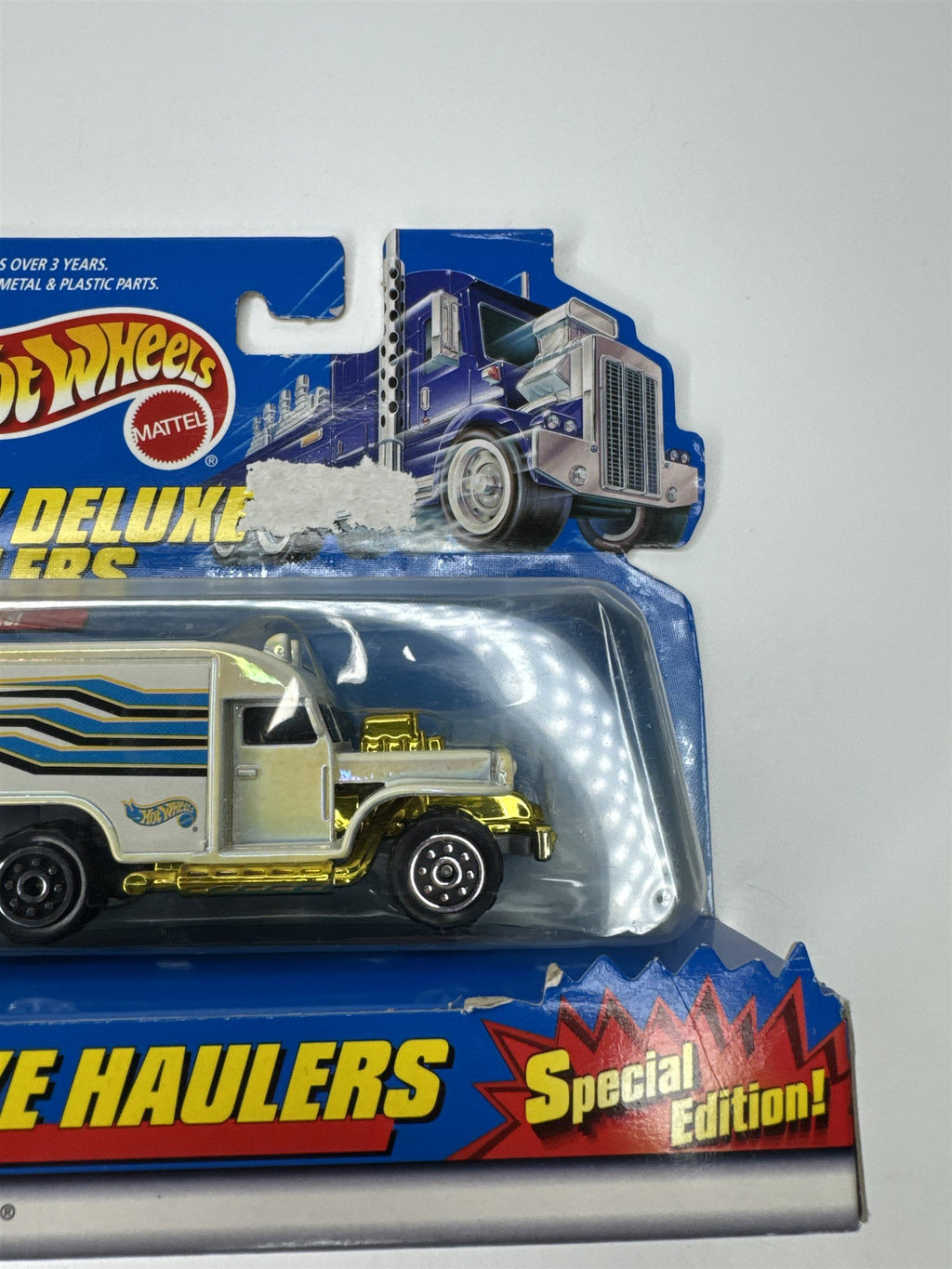 Hot Wheels Special Edition New Haulers Deluxe White Die Cast Truck