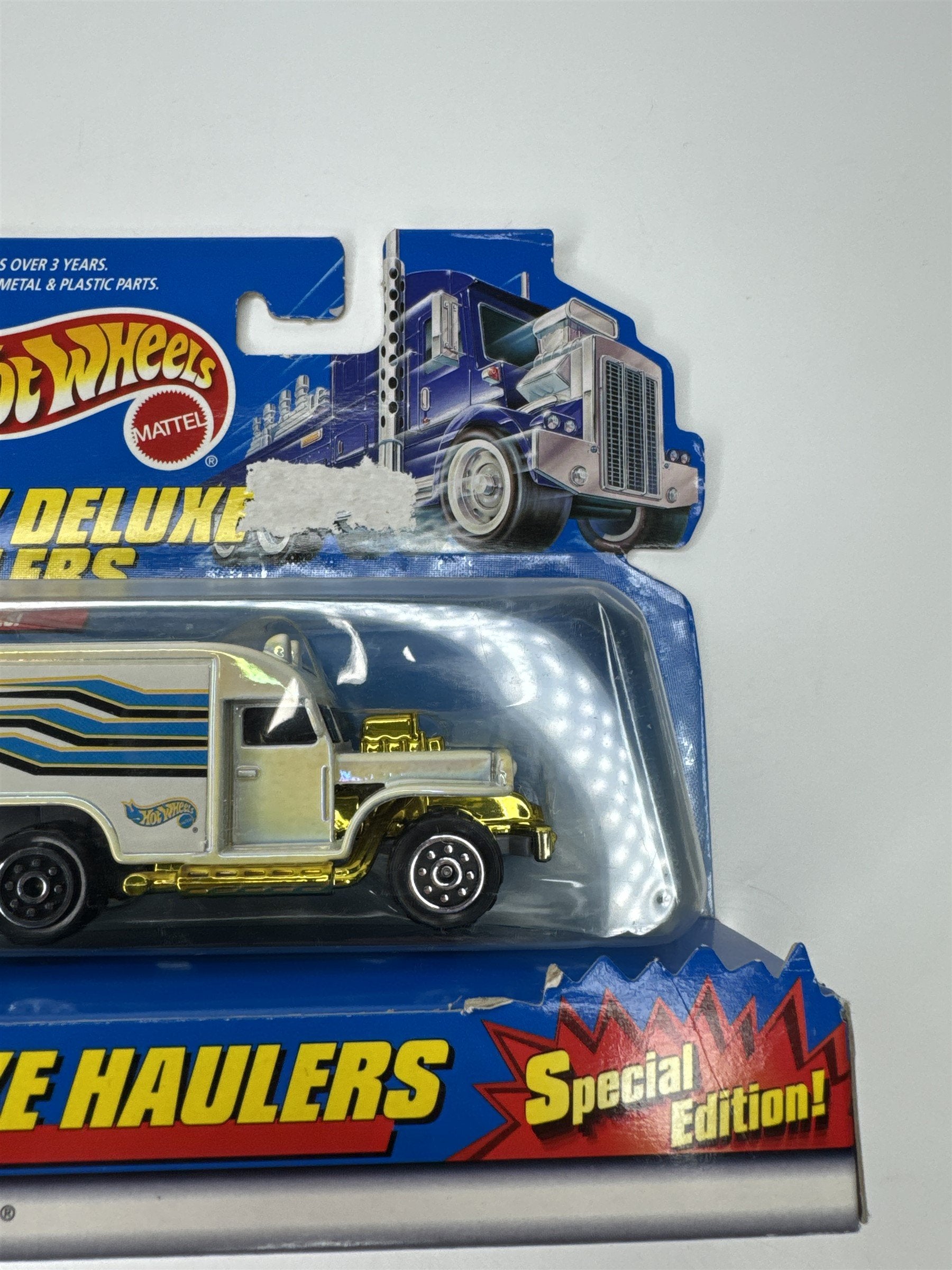 Hot Wheels Special Edition New Haulers Deluxe White Die Cast Truck