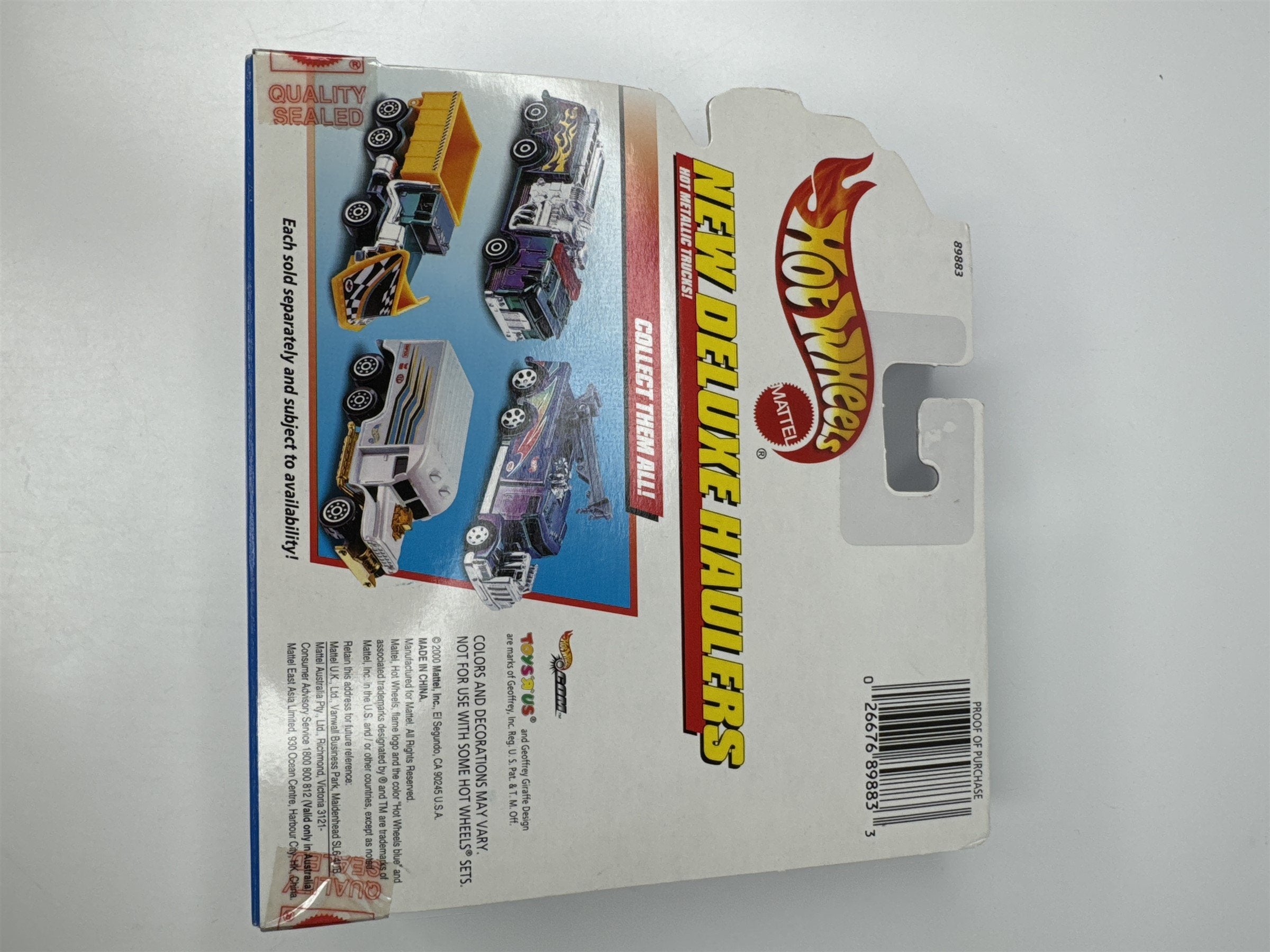Hot Wheels Special Edition New Haulers Deluxe White Die Cast Truck