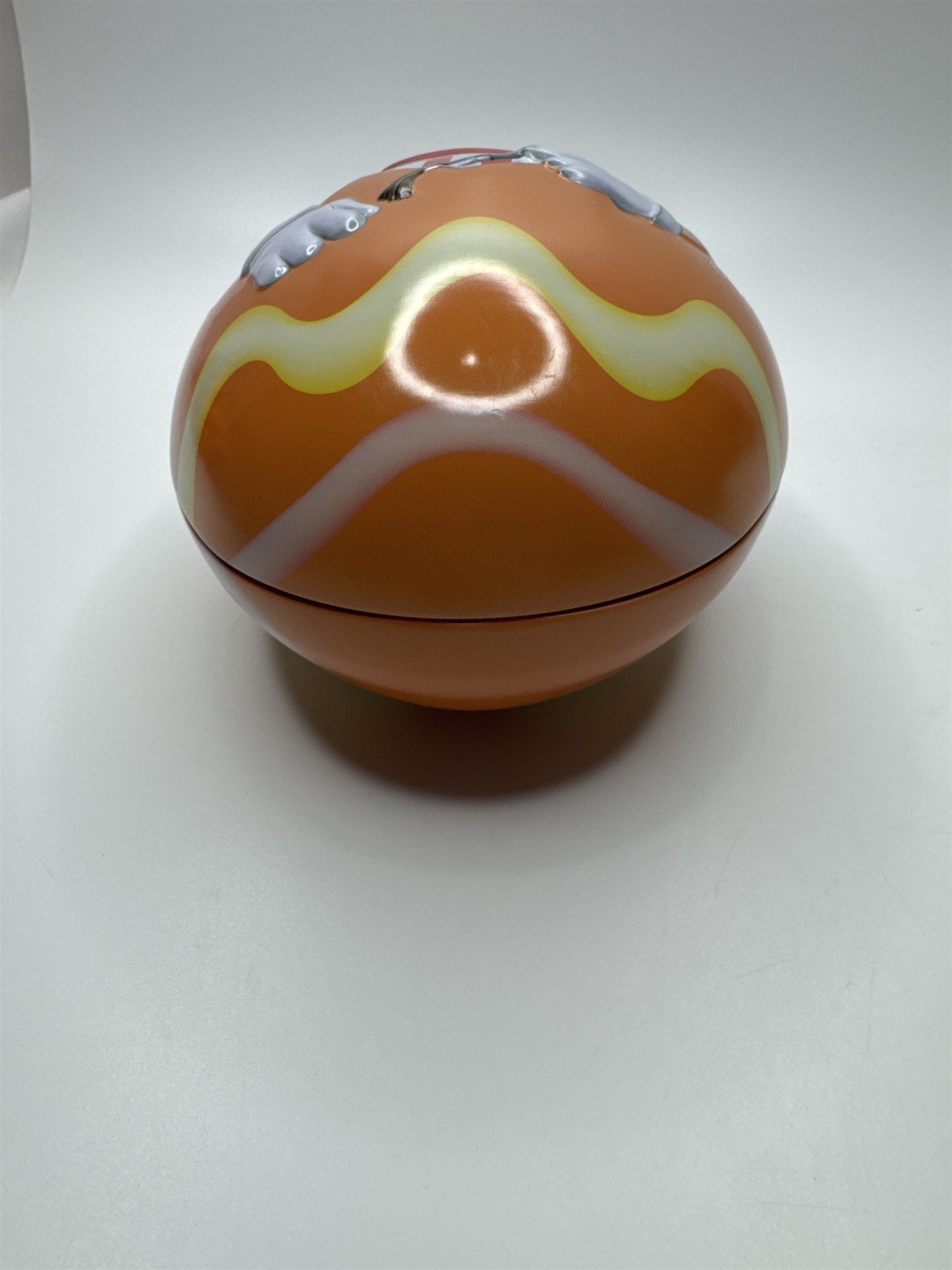 Red 2013 M&M 7" Easter Egg Shaped Candy Tin