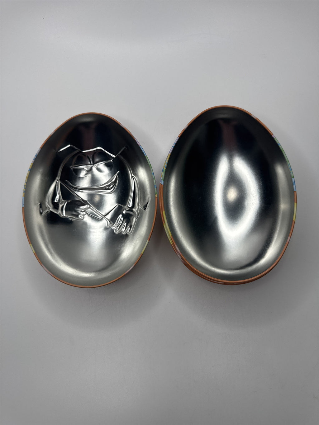 Red 2013 M&M 7" Easter Egg Shaped Candy Tin