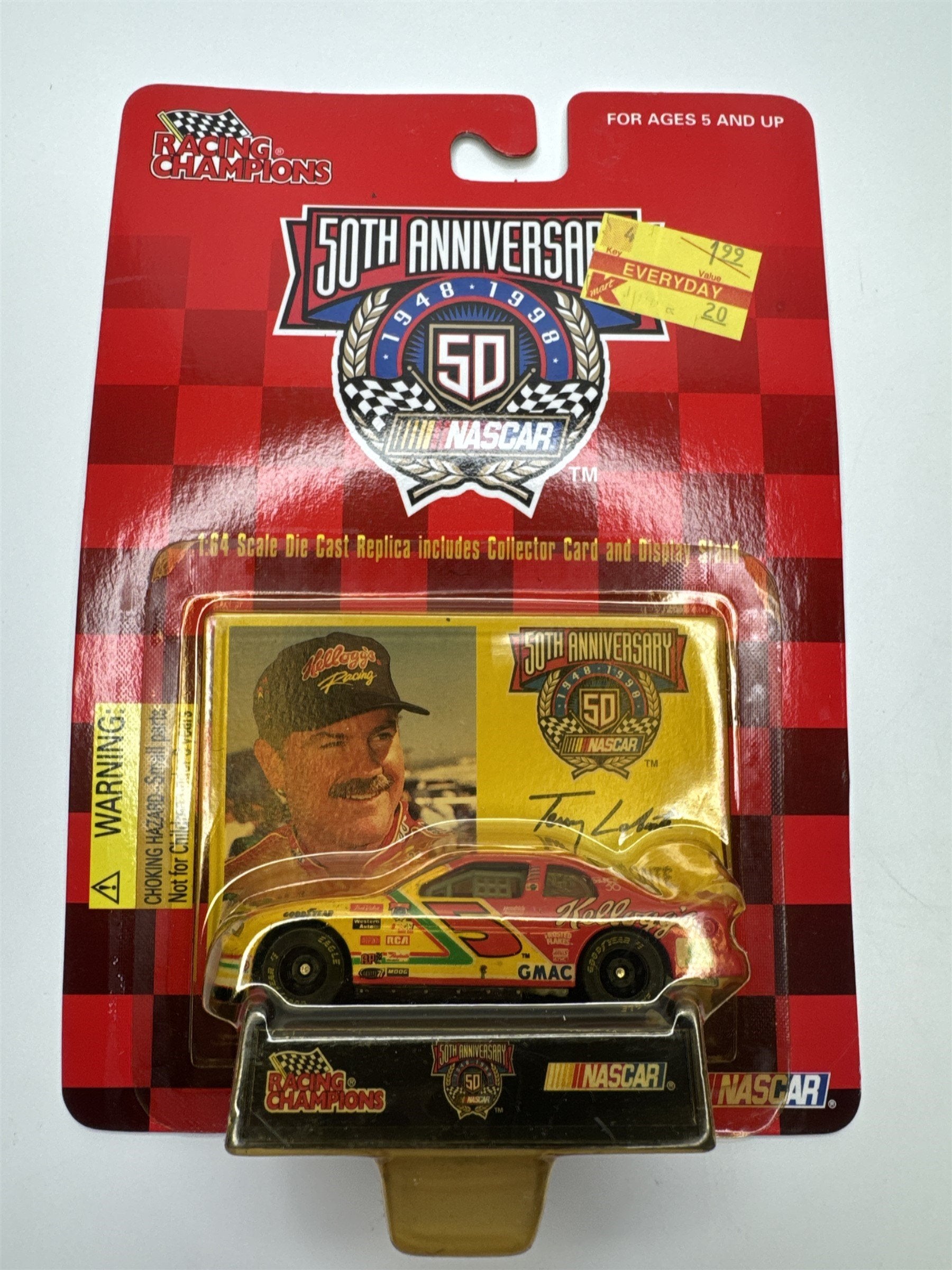 Vintage Racing Champions 50th Anniversary Nascar Die Cast Lot of 6 Toy Cars