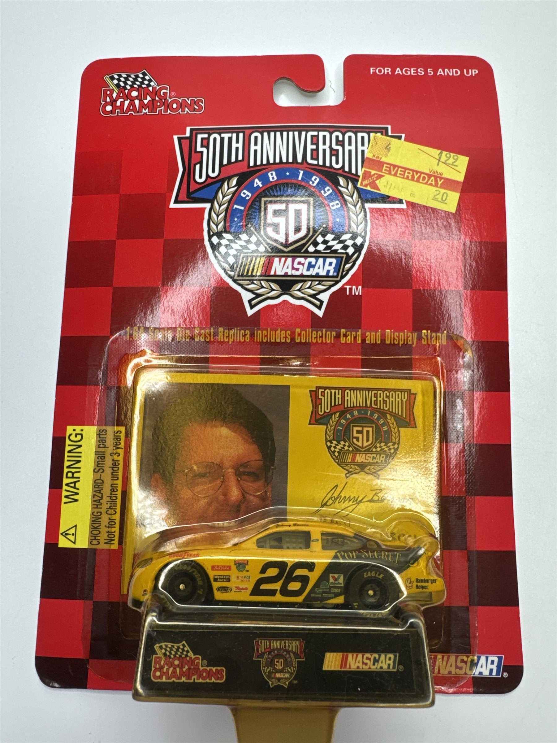 Vintage Racing Champions 50th Anniversary Nascar Die Cast Lot of 6 Toy Cars
