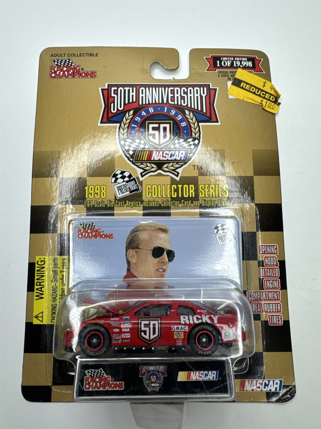 Vintage Racing Champions 50th Anniversary Nascar Die Cast Lot of 6 Toy Cars