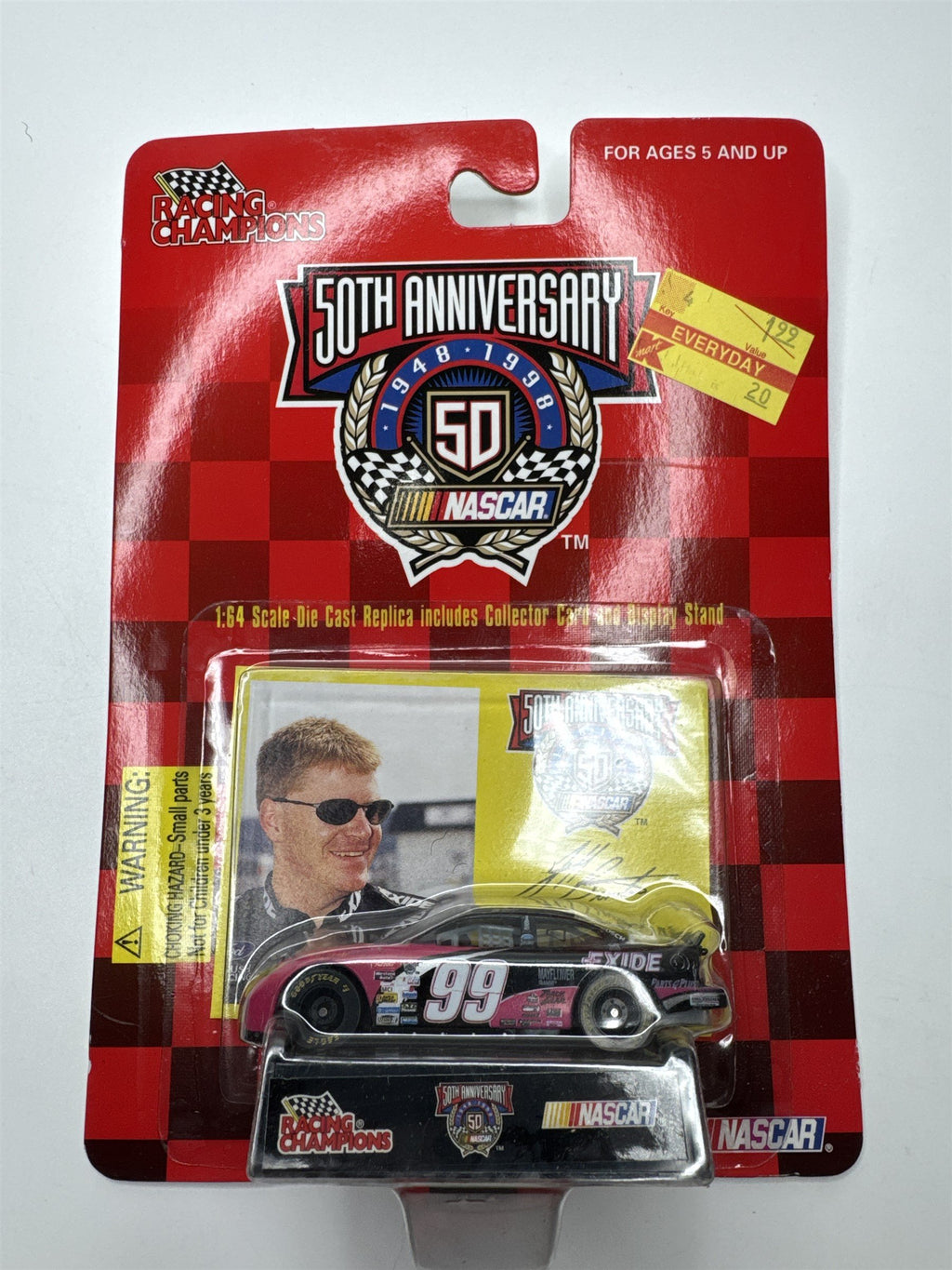 Vintage Racing Champions 50th Anniversary Nascar Die Cast Lot of 6 Toy Cars
