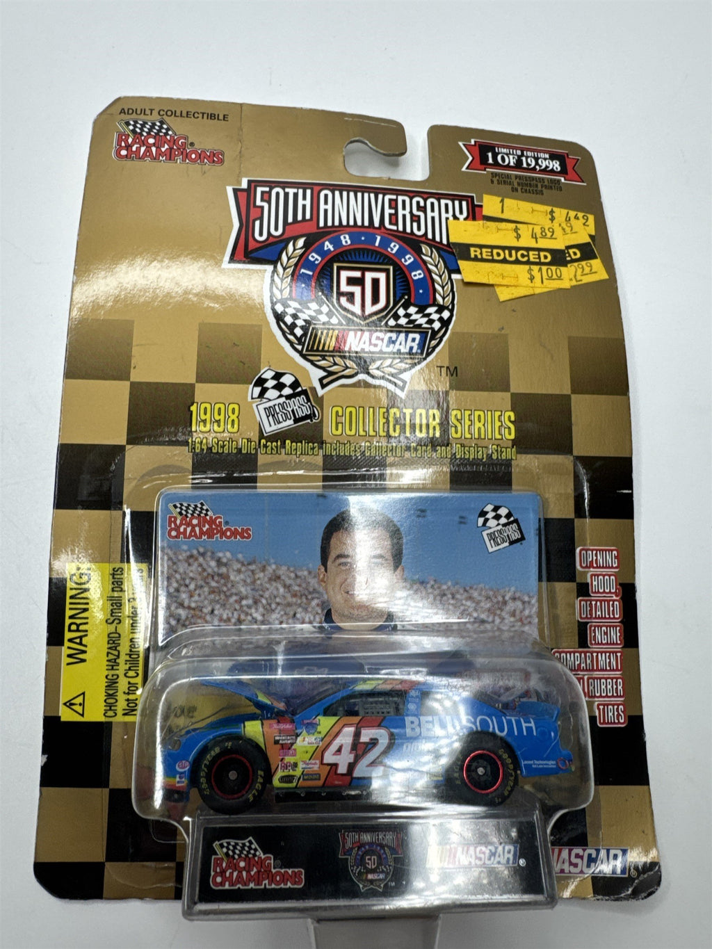 Vintage Racing Champions 50th Anniversary Nascar Die Cast Lot of 6 Toy Cars