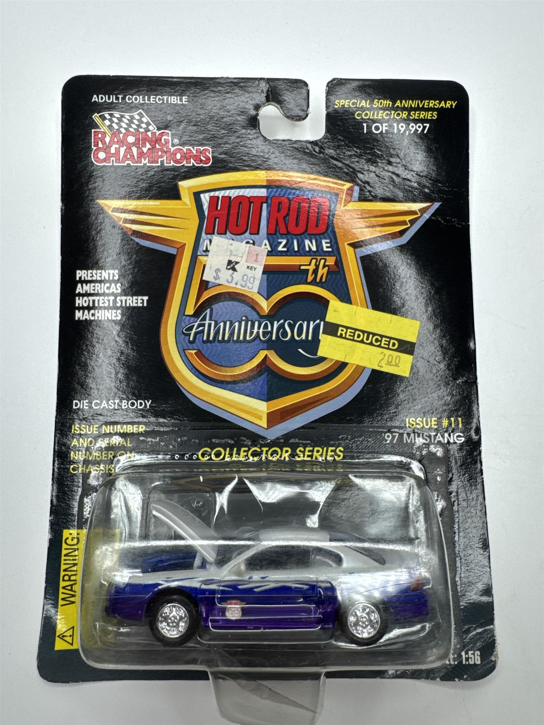 Lot of Five Vintage Racing Champions Hot Rod Magazine Die Cast Toy Cars