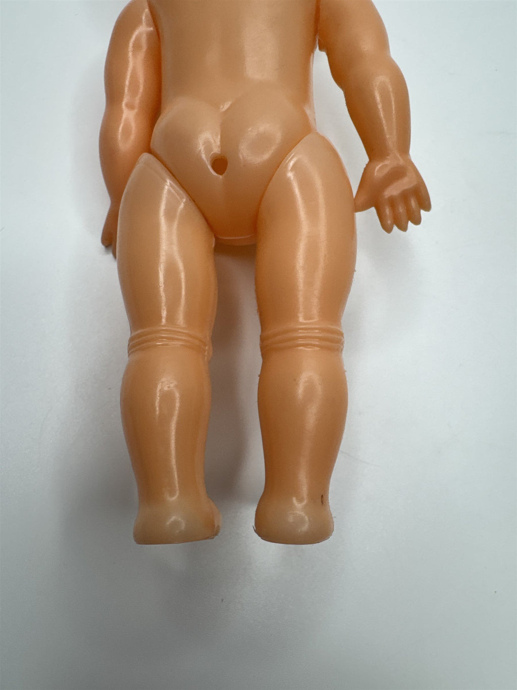 Vintage Agrespoly 7.5" Plastic Doll Toy With Feeding Bottle Made In Hong Kong