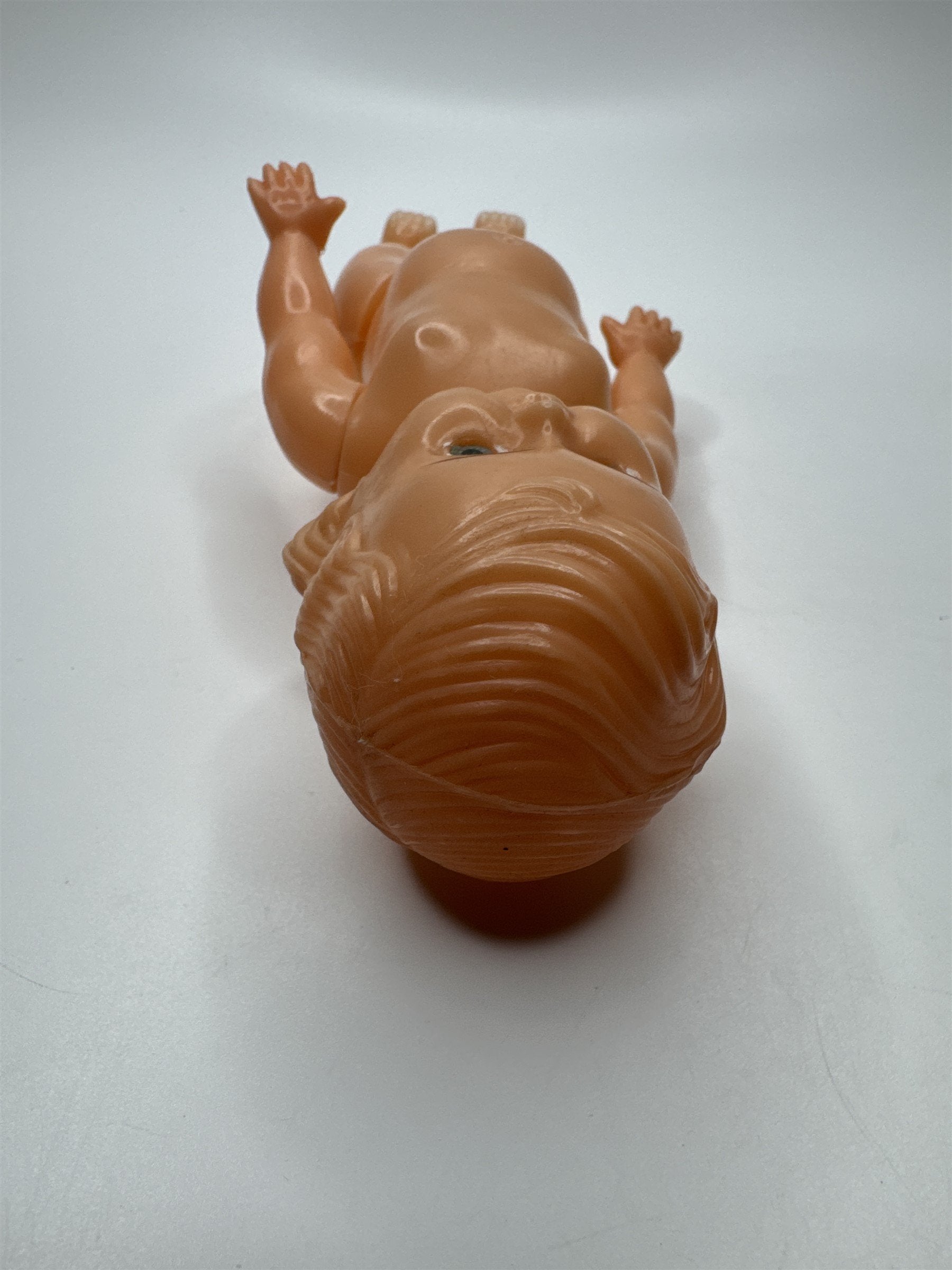 Vintage Agrespoly 7.5" Plastic Doll Toy With Feeding Bottle Made In Hong Kong