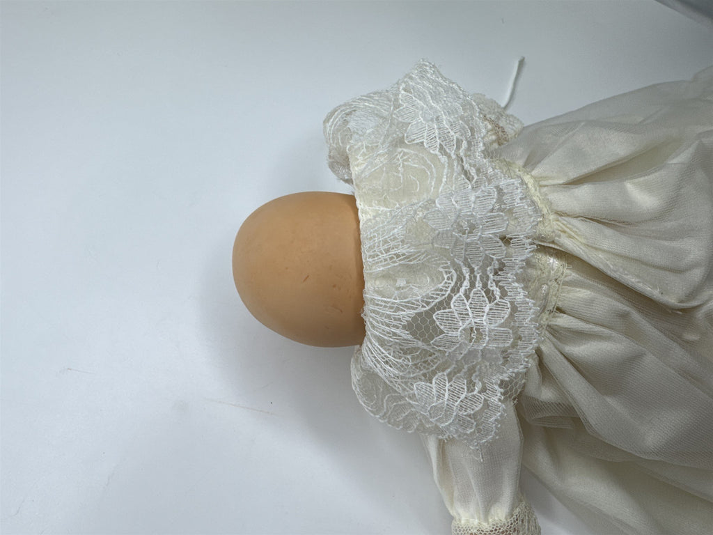 Baby Porcelain Motion/Musical Doll w/ Christening Gown "Hush Little Baby"