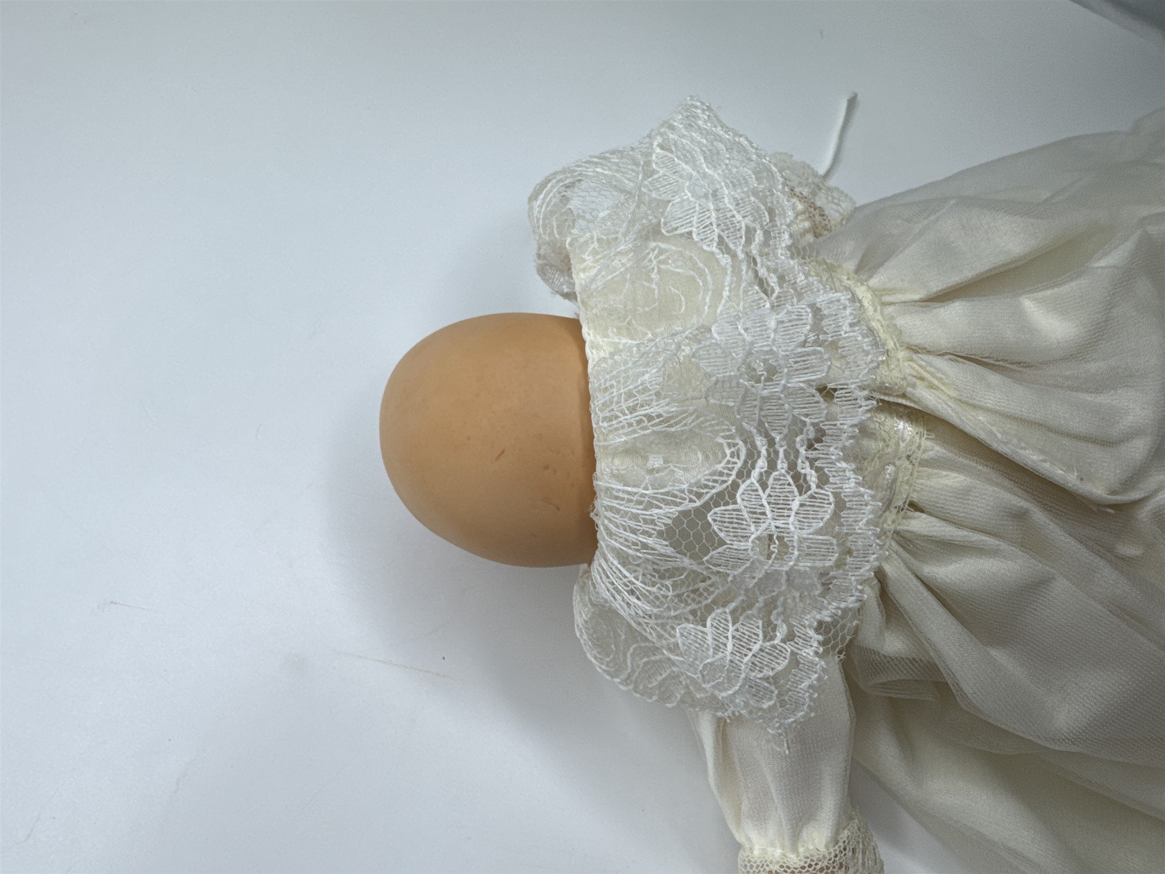 Baby Porcelain Motion/Musical Doll w/ Christening Gown "Hush Little Baby"