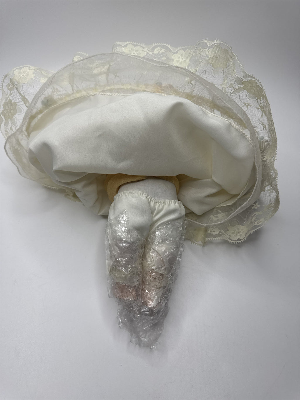 Baby Porcelain Motion/Musical Doll w/ Christening Gown "Hush Little Baby"