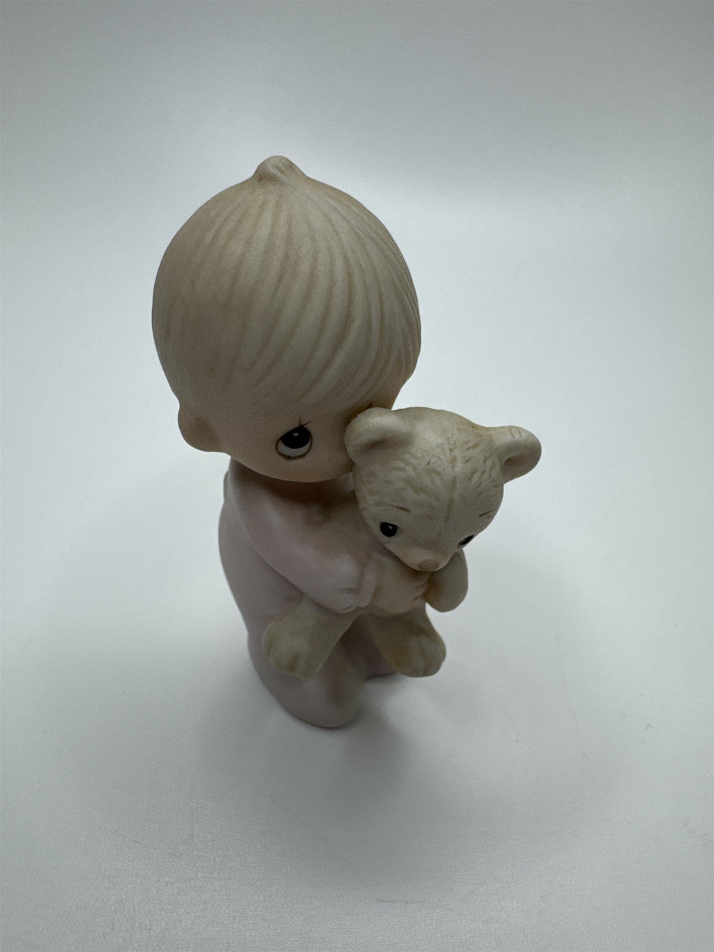 Vintage Precious Moments "Jesus Loves Me" Boy with Bear E-9278
