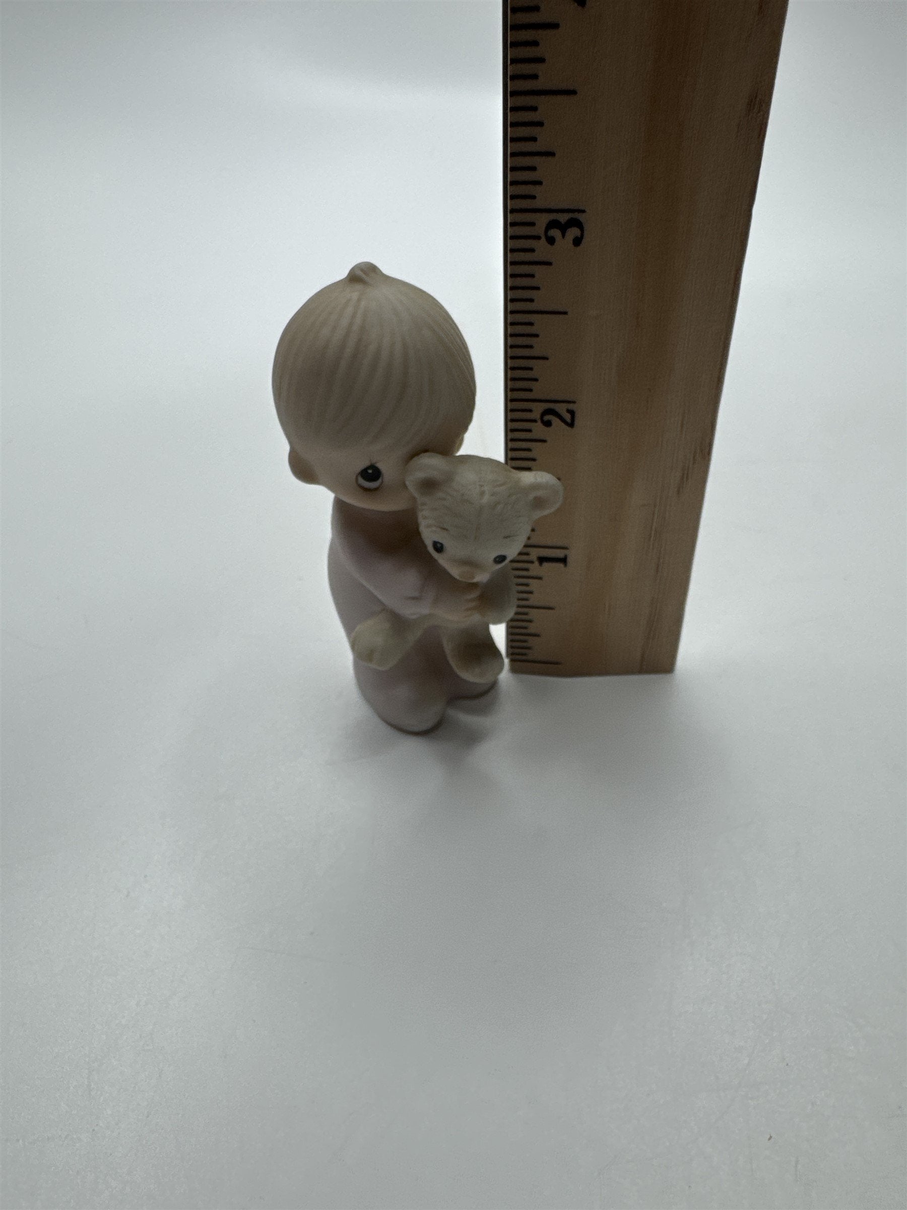 Vintage Precious Moments "Jesus Loves Me" Boy with Bear E-9278