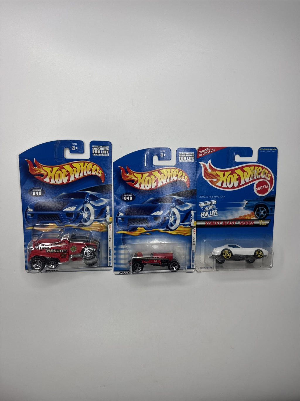 Lot of 3 Hot Wheels Mattel Wheels 1996-2000 Die Cast Metal Collectible Race Cars