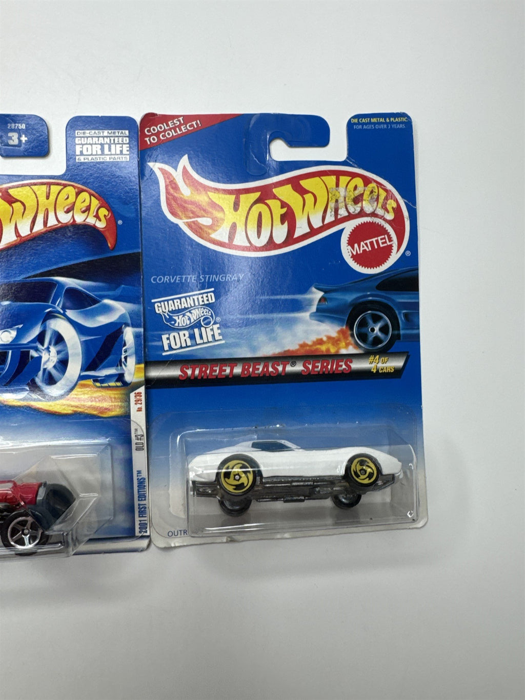 Lot of 3 Hot Wheels Mattel Wheels 1996-2000 Die Cast Metal Collectible Race Cars