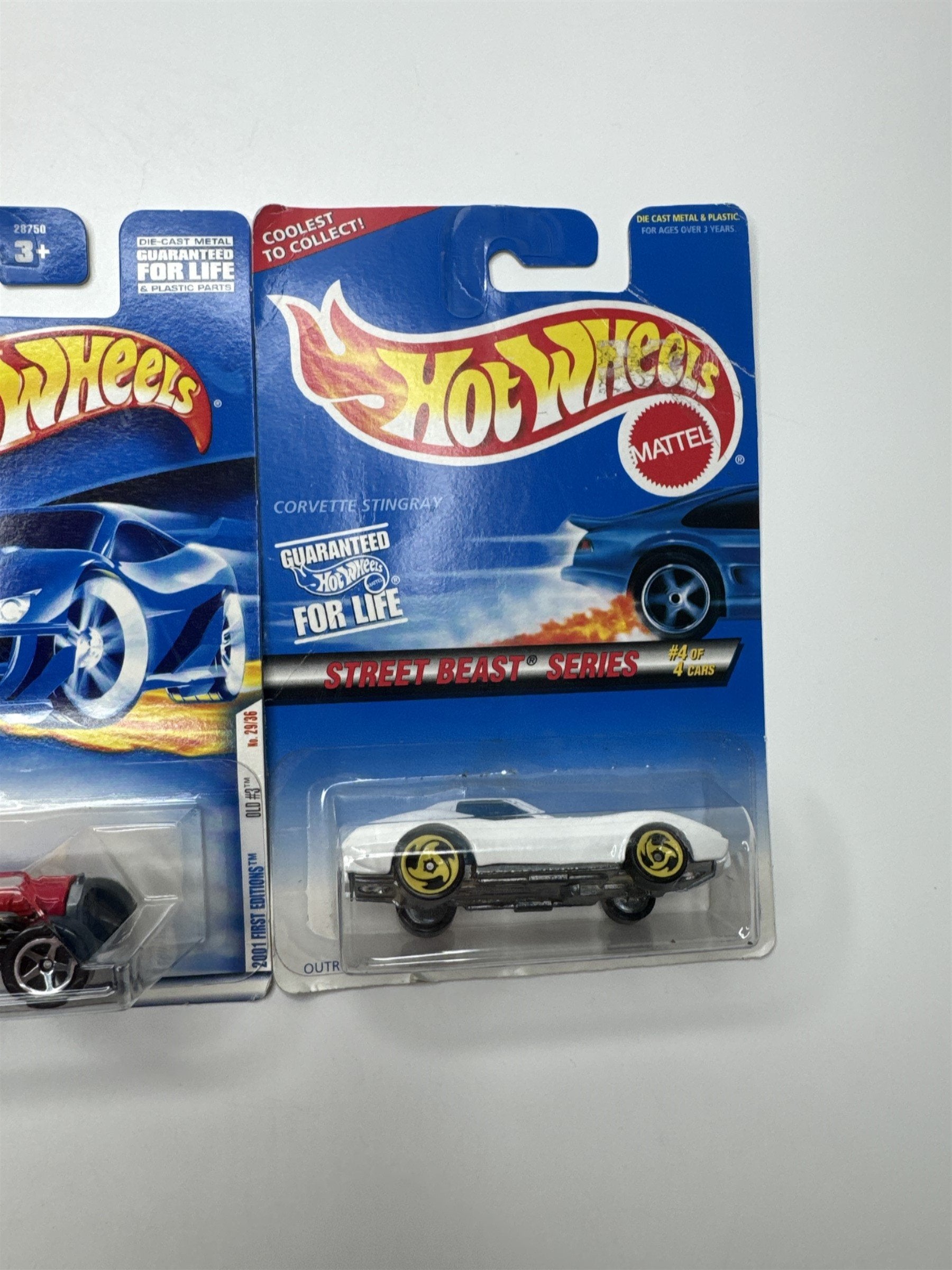 Lot of 3 Hot Wheels Mattel Wheels 1996-2000 Die Cast Metal Collectible Race Cars
