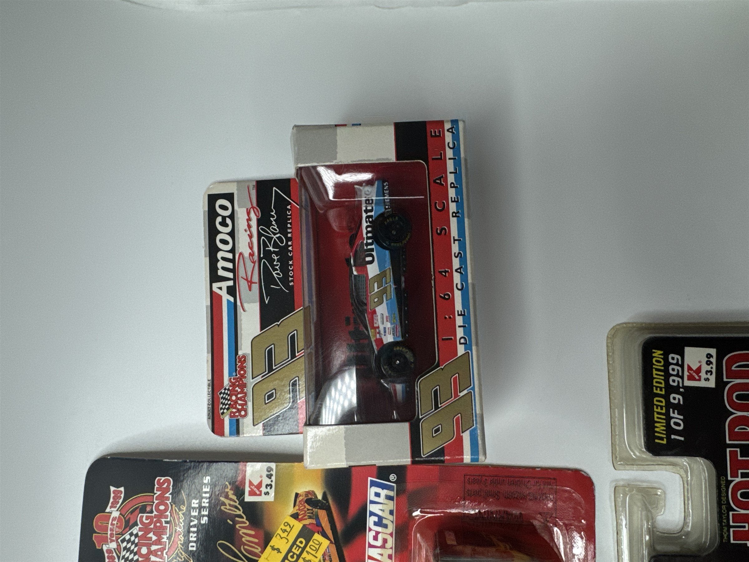 Lot of 5 Vintage Racing Champions Die Cast Toy Cars NASCAR RULES! Hot Rod Collec
