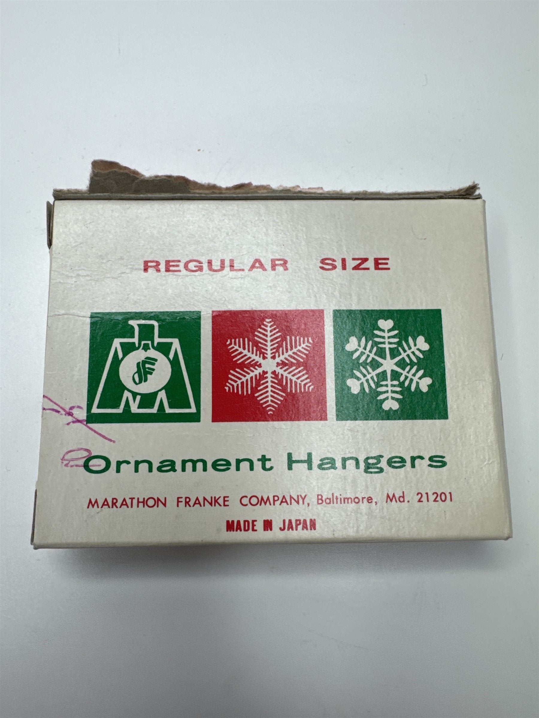 Lot of 3 Marathon Franke Company Regular Size Ornament Hangers Made In Japan