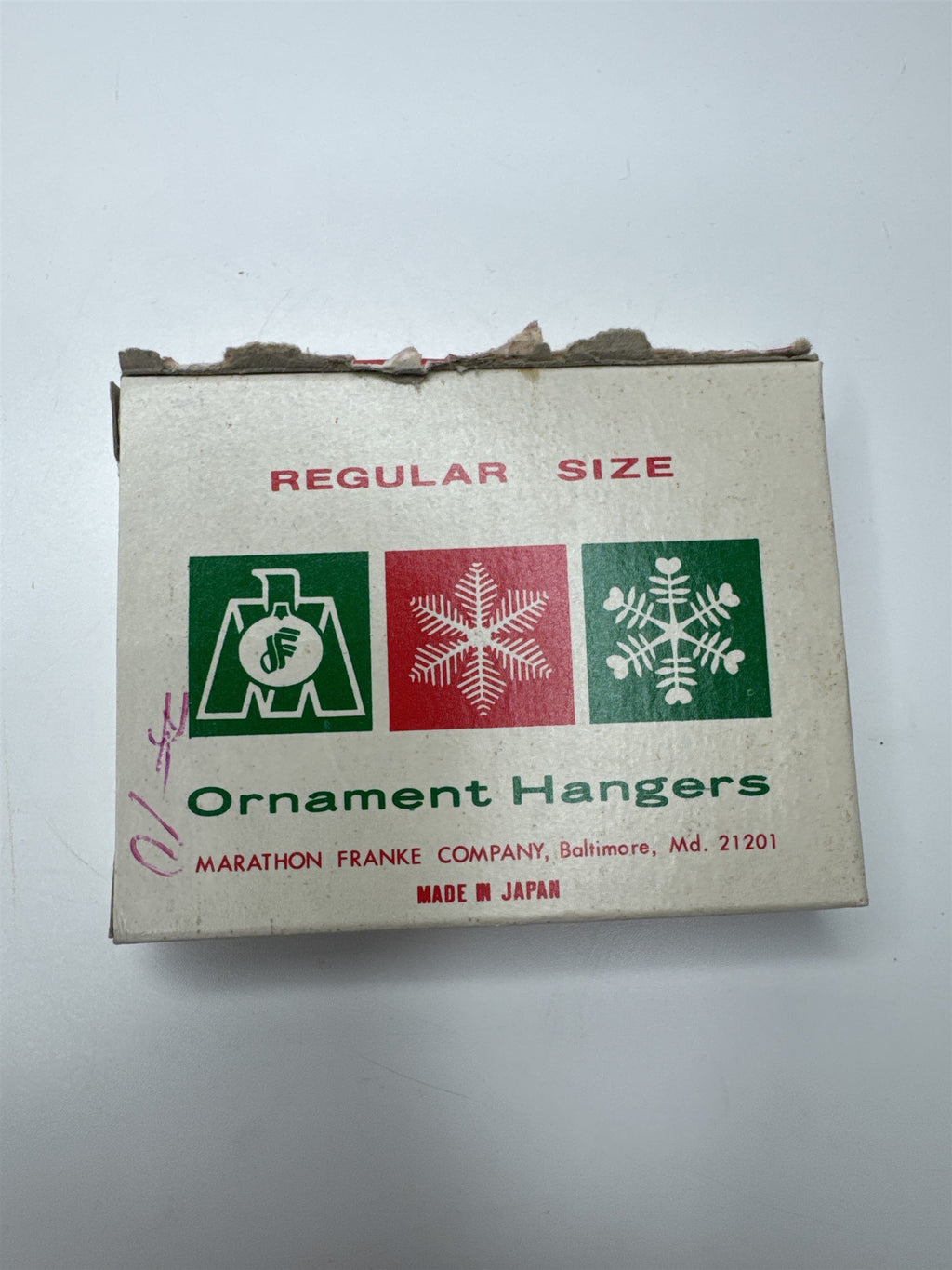 Lot of 3 Marathon Franke Company Regular Size Ornament Hangers Made In Japan