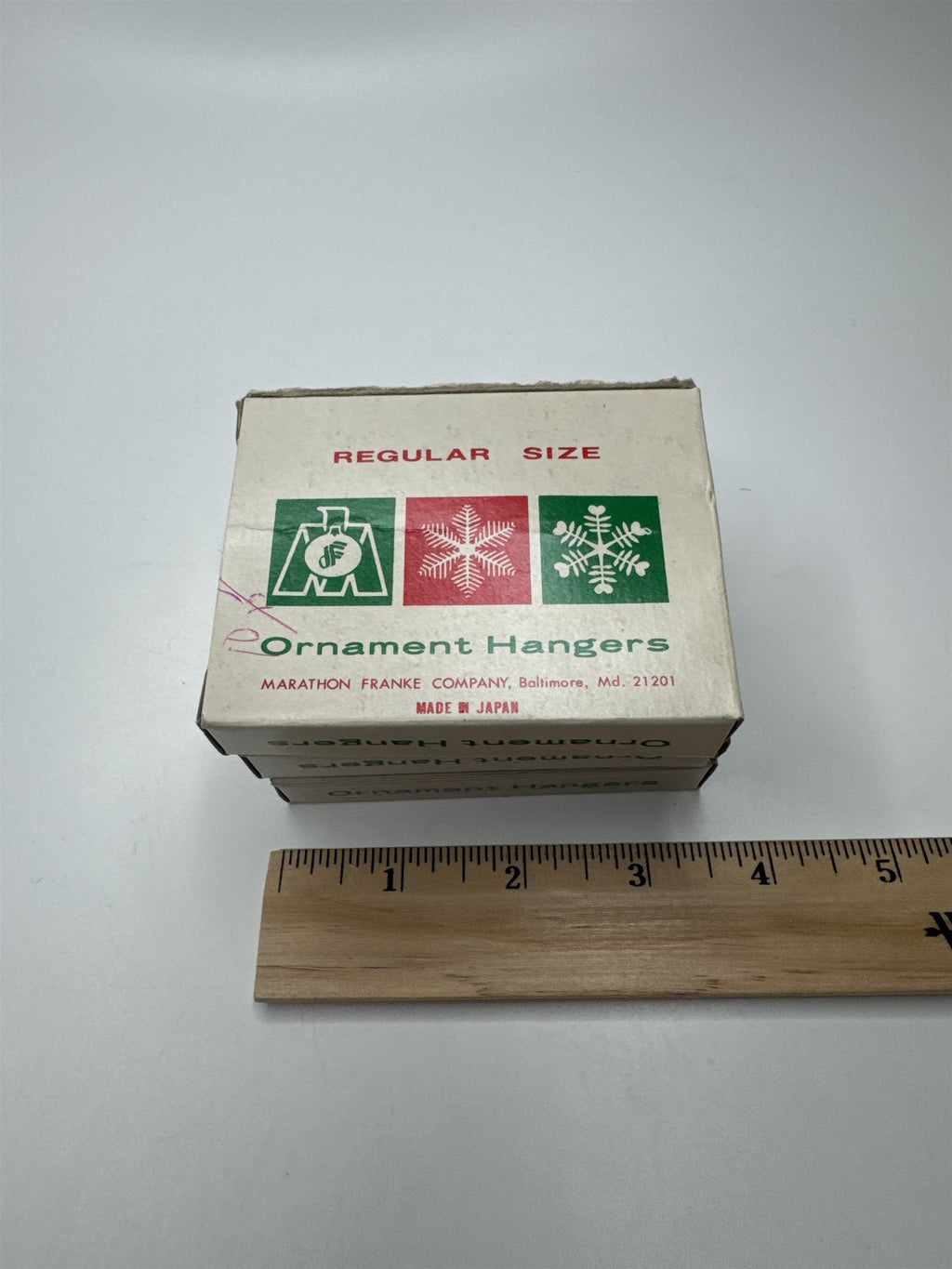 Lot of 3 Marathon Franke Company Regular Size Ornament Hangers Made In Japan