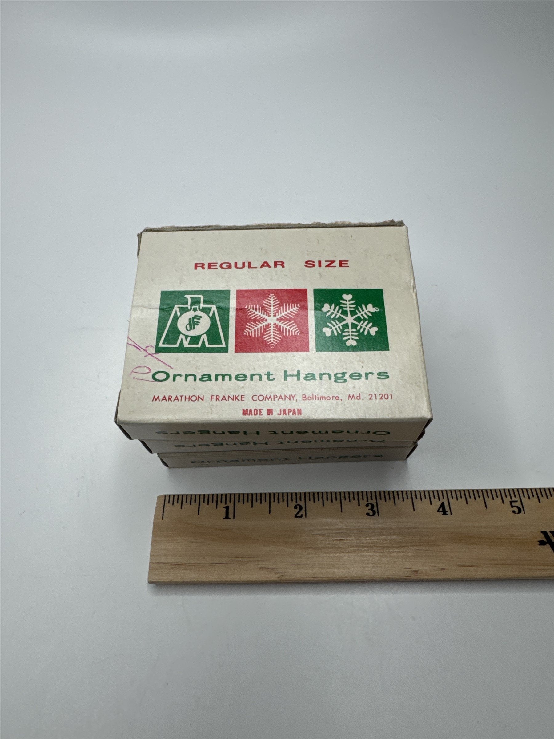 Lot of 3 Marathon Franke Company Regular Size Ornament Hangers Made In Japan
