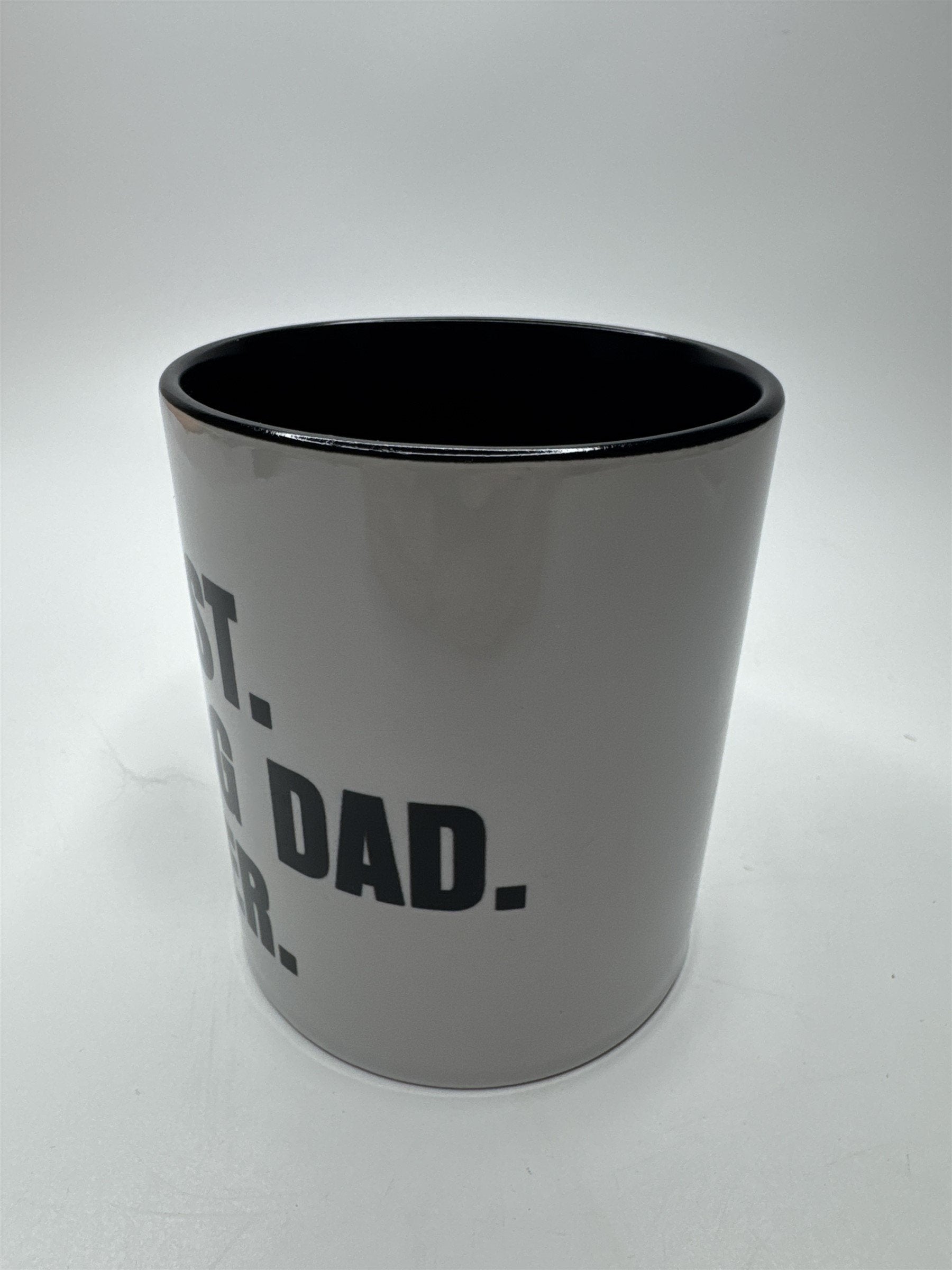 Best Dog Dad Ever Black and White Coffee/Drink Ceramic Mug Dog Owner Gift