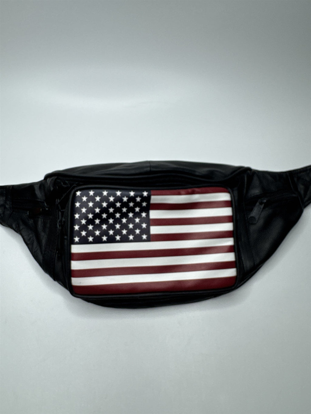 Vintage American Flag Around The Waist Fanny Pack Travel Bag