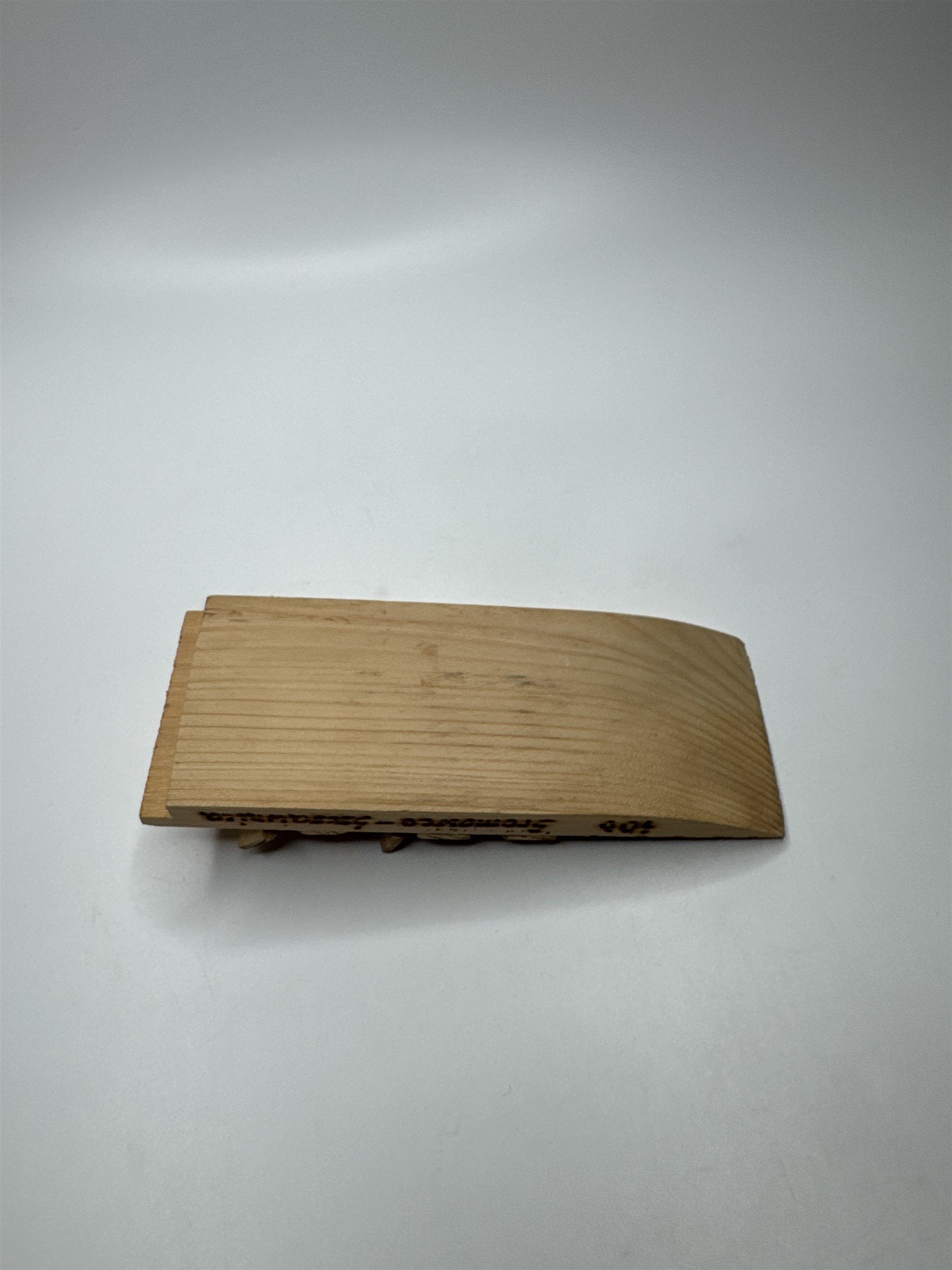Miniature Hand-Carved Wooden Board Pieniny 100 Sromowce-Siciawnica 1998