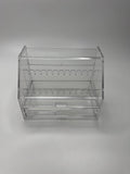 Acrylic Earring Display Case Jewelry Case Top-Opening /w Storage Drawer Vanity