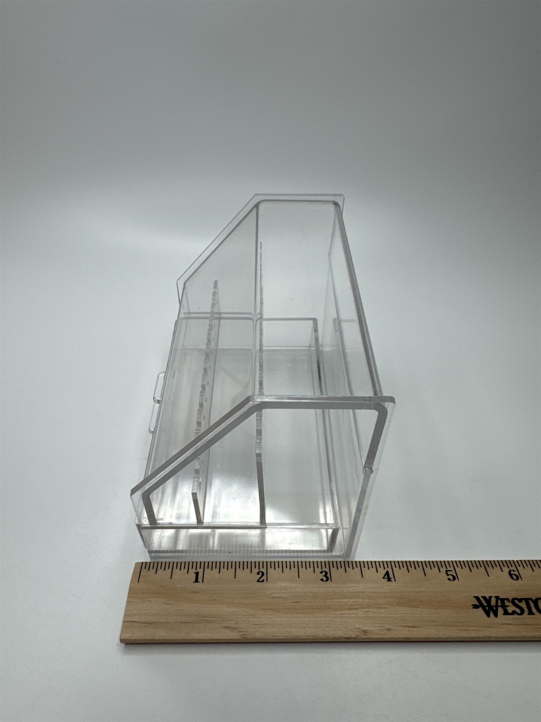 Acrylic Earring Display Case Jewelry Case Top-Opening /w Storage Drawer Vanity